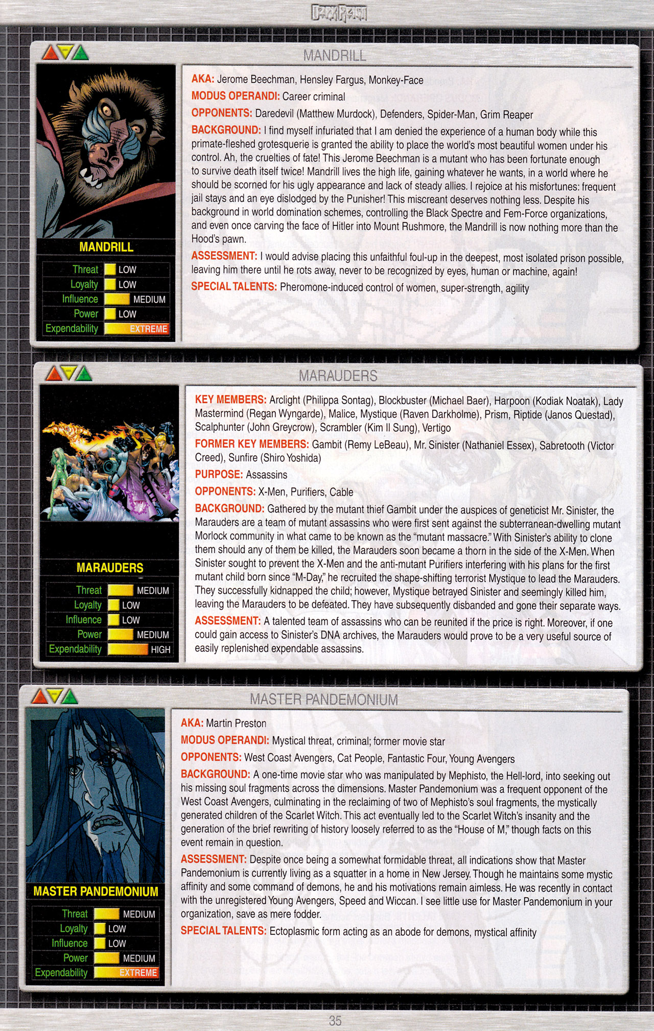 Read online Dark Reign Files comic -  Issue # Full - 37