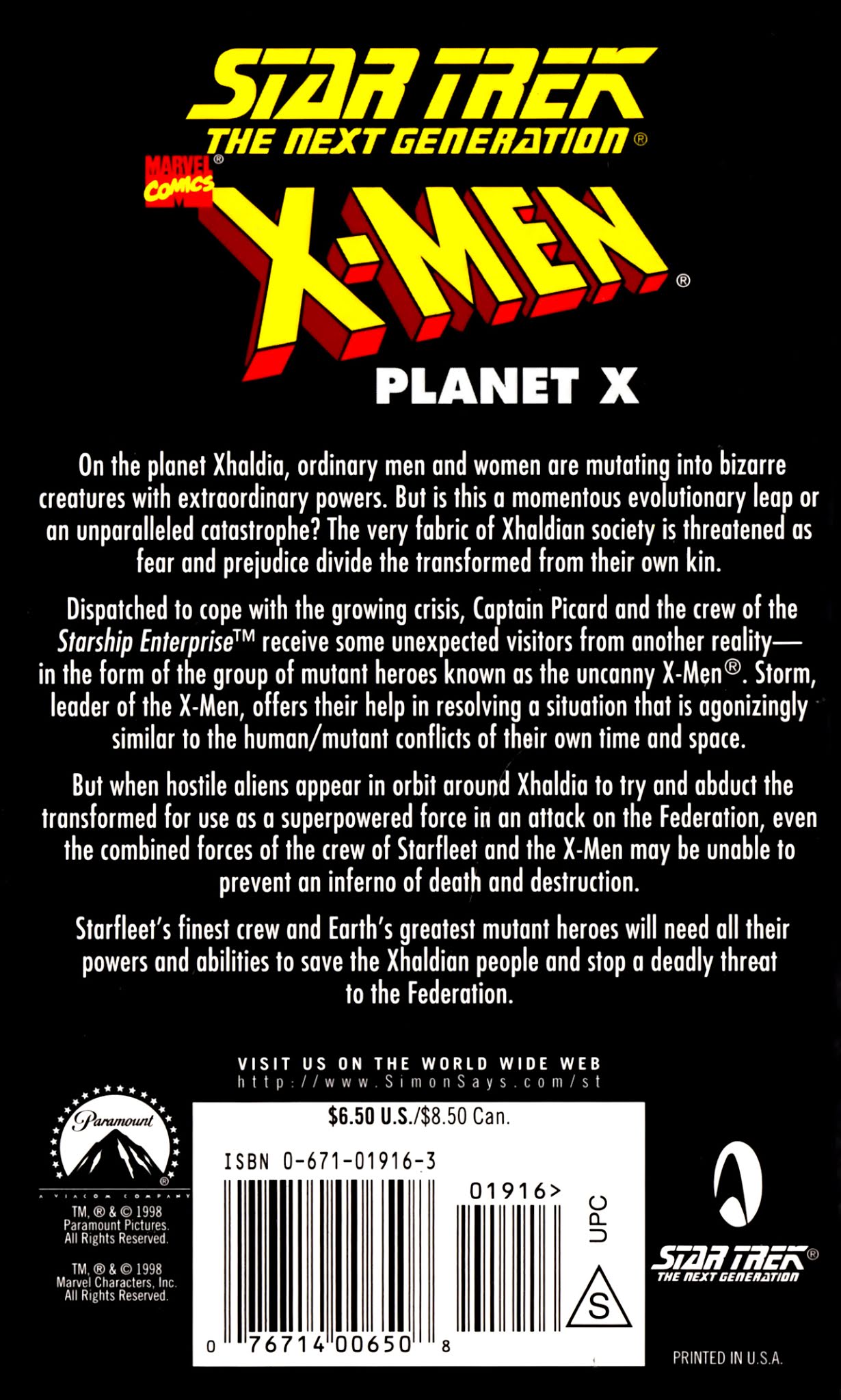 Read online Star Trek: The Next Generation/X-Men: Planet X comic -  Issue # TPB (Part 3) - 62
