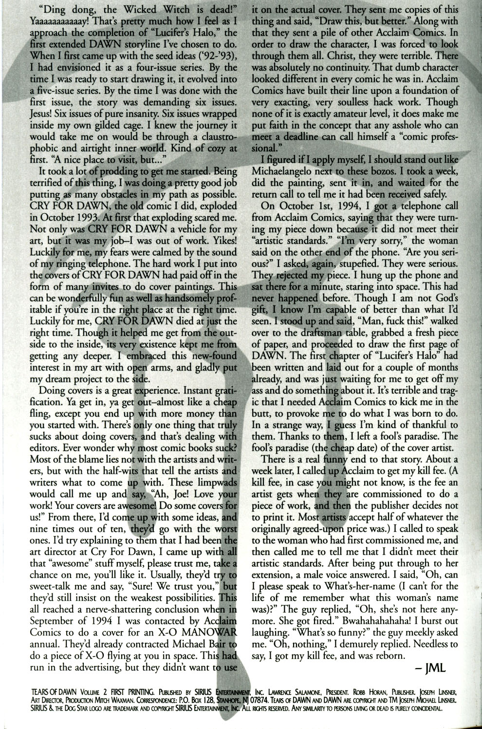 Read online Tears of Dawn comic -  Issue #2 - 2