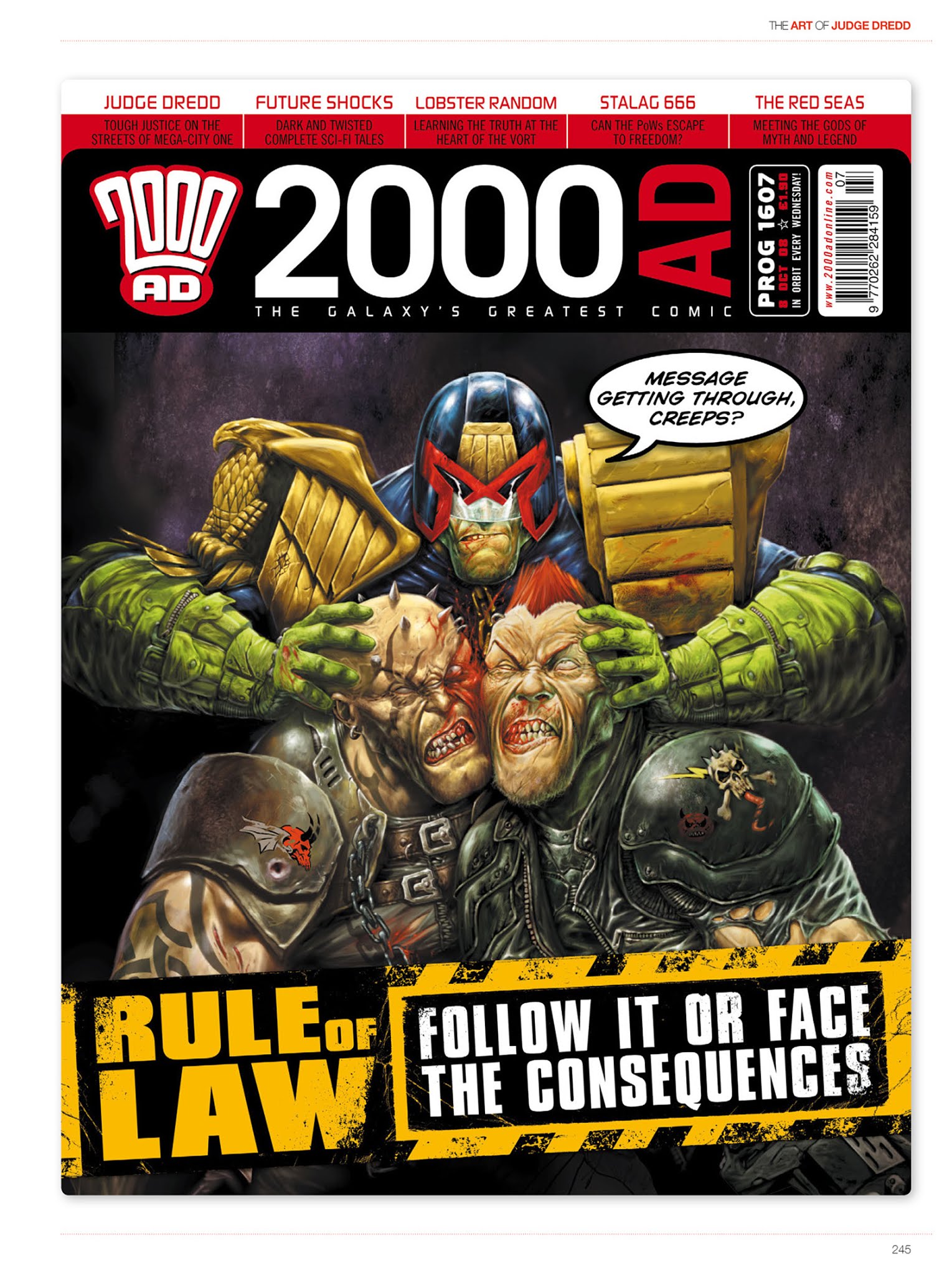 Read online The Art of Judge Dredd: Featuring 35 Years of Zarjaz Covers comic -  Issue # TPB (Part 3) - 63