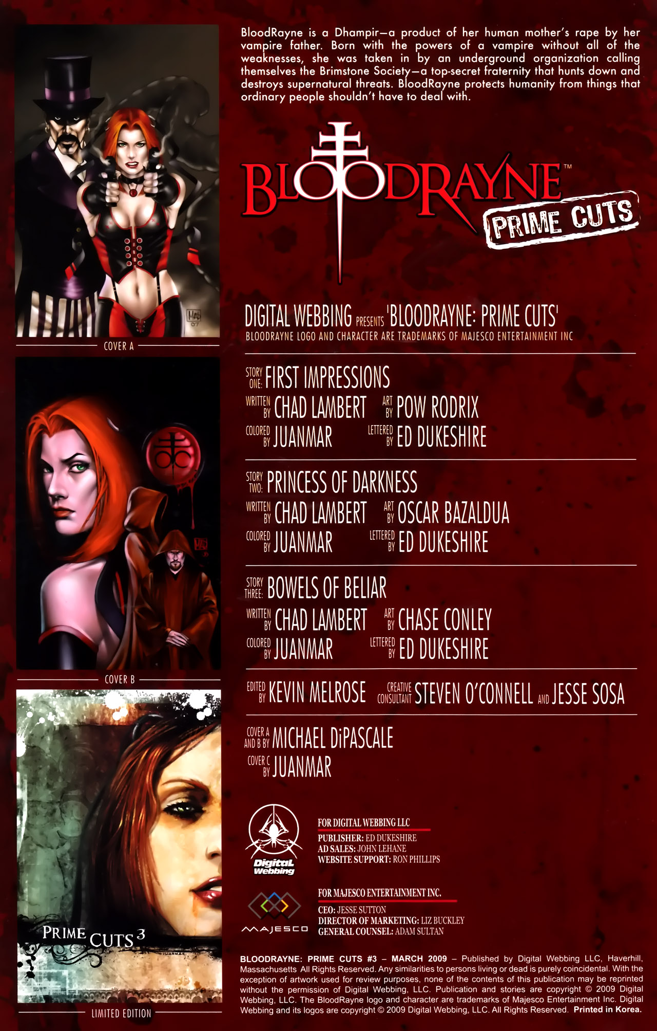 Read online BloodRayne: Prime Cuts comic -  Issue #3 - 3