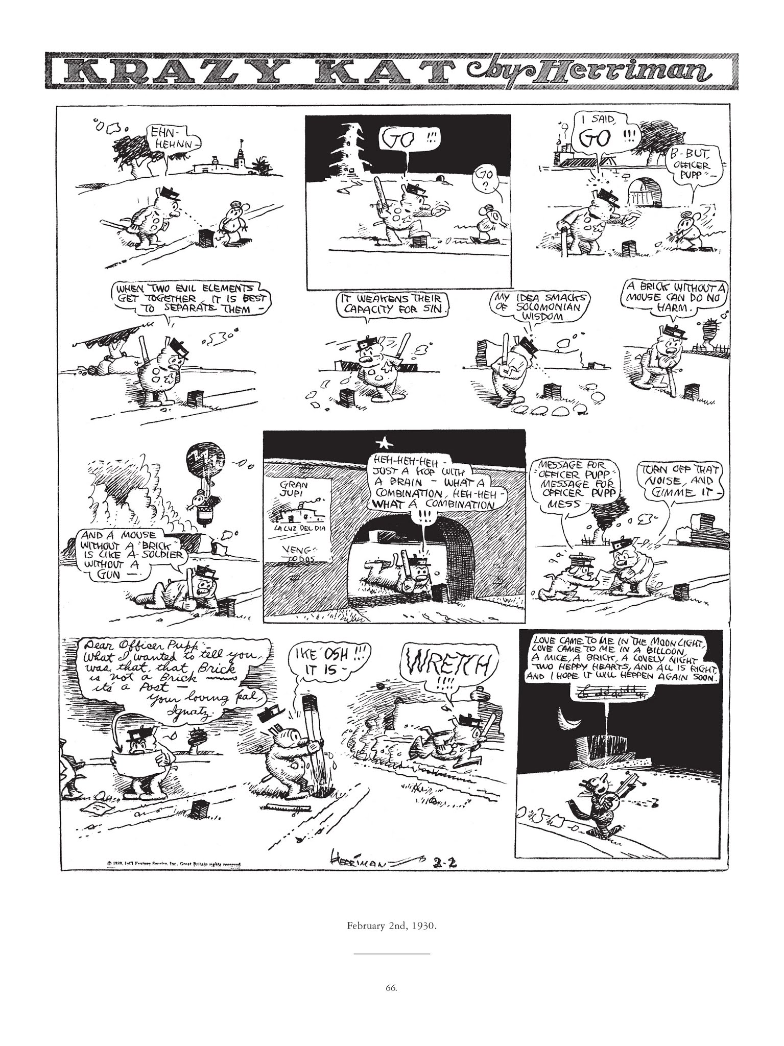 Read online Krazy & Ignatz comic -  Issue # TPB 6 - 64