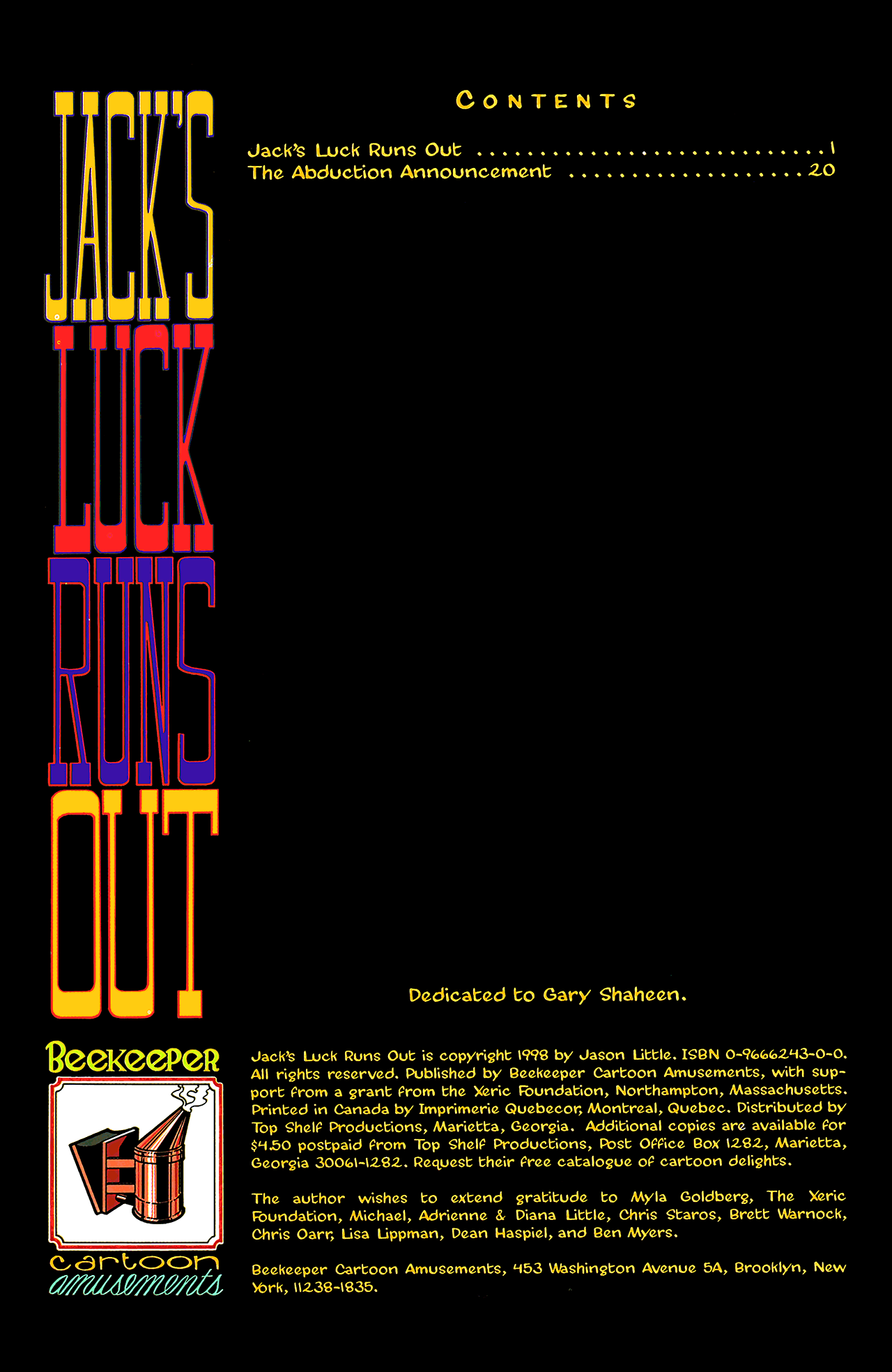 Read online Jack's Luck Runs Out comic -  Issue # Full - 2
