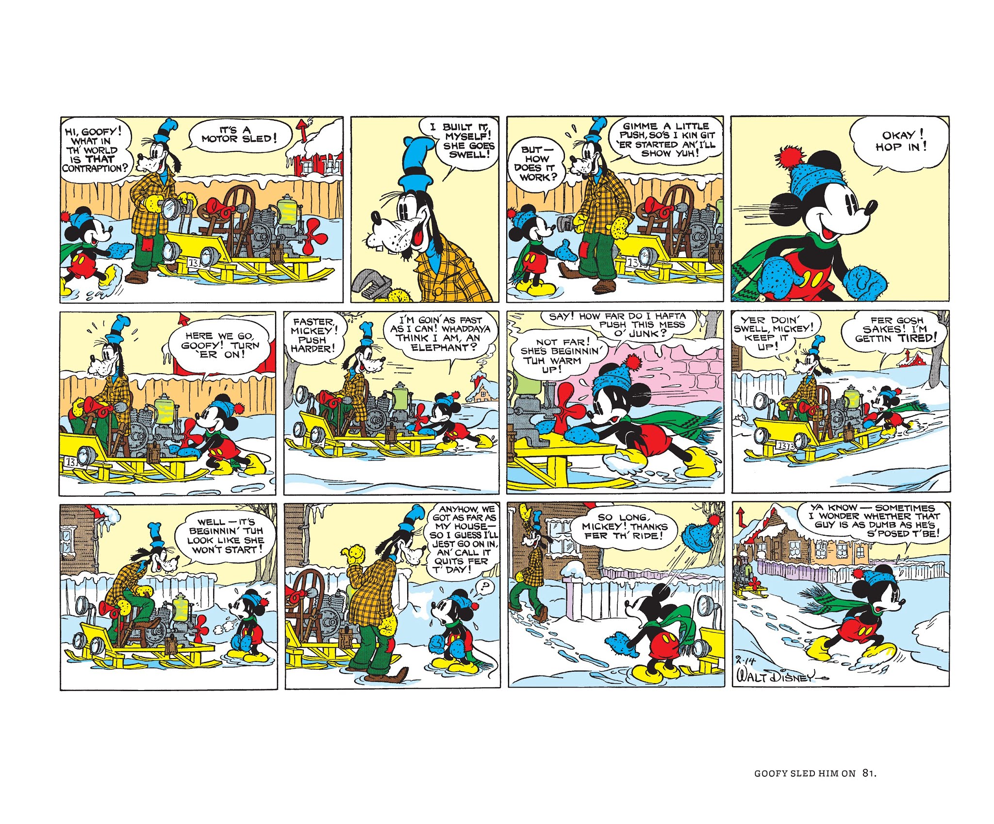 Read online Walt Disney's Mickey Mouse Color Sundays comic -  Issue # TPB 2 (Part 1) - 81