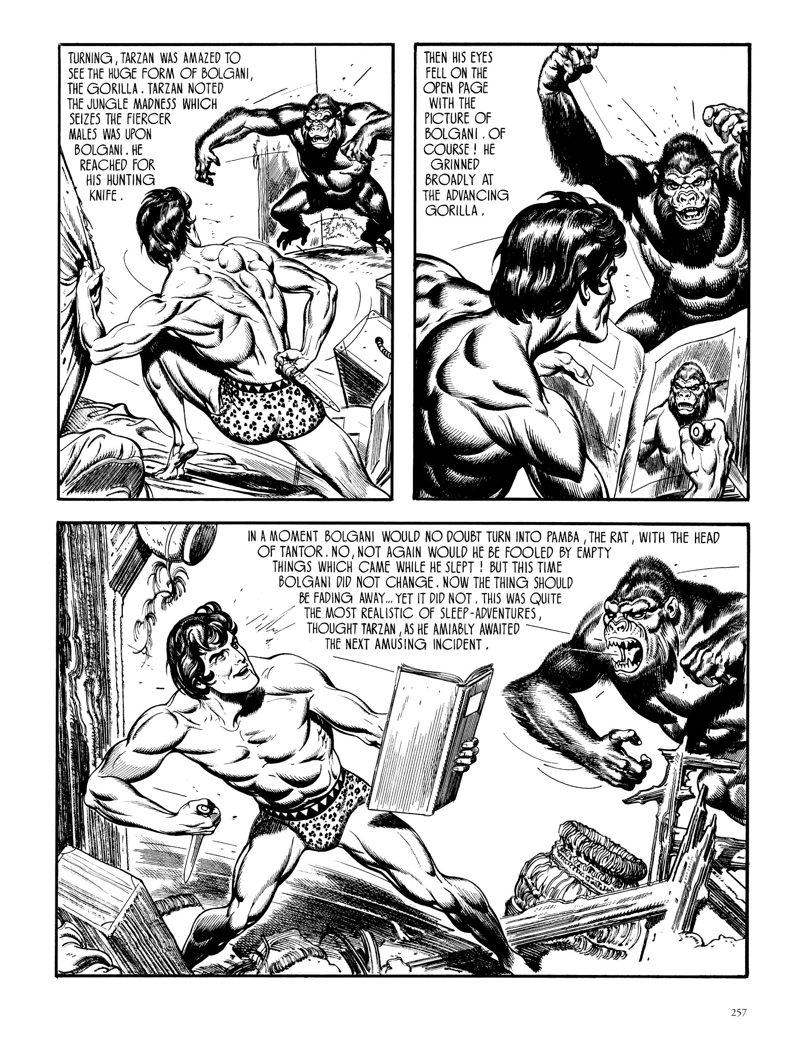 Read online Edgar Rice Burroughs' Tarzan: Burne Hogarth's Lord of the Jungle comic -  Issue # TPB - 256