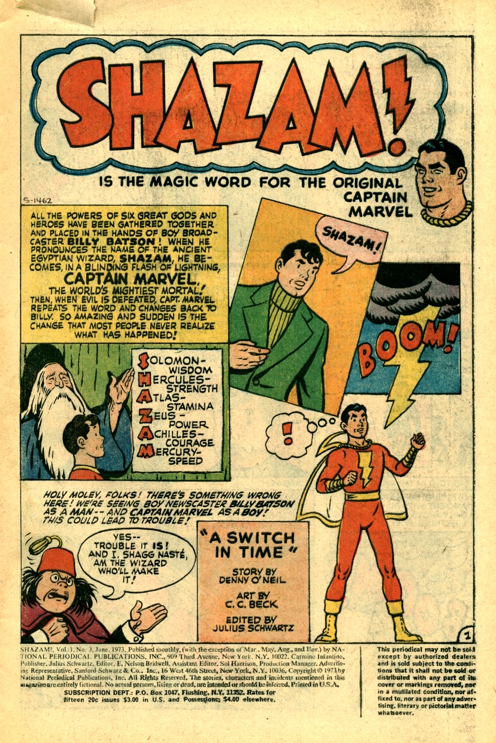 Read online Shazam! (1973) comic -  Issue #3 - 2