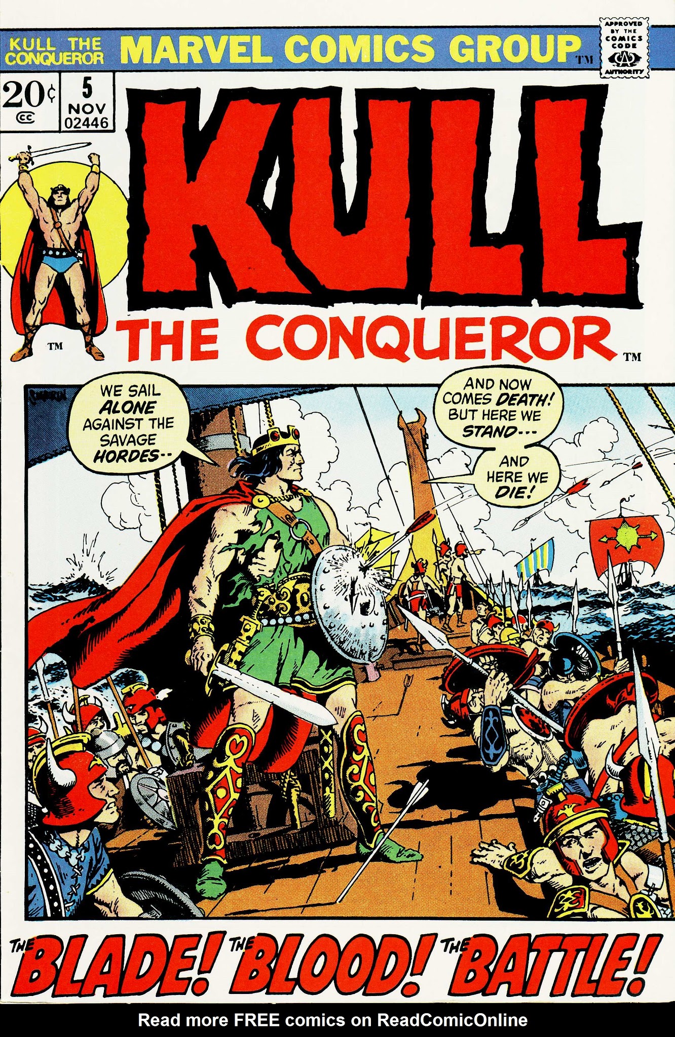 Read online Kull, the Conqueror (1971) comic -  Issue #5 - 1