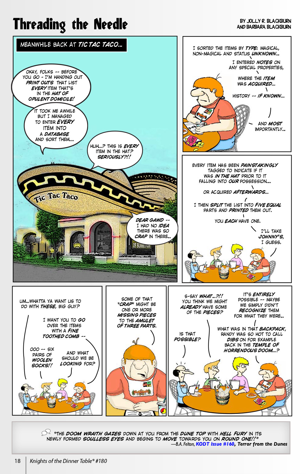 Read online Knights of the Dinner Table comic -  Issue #180 - 20