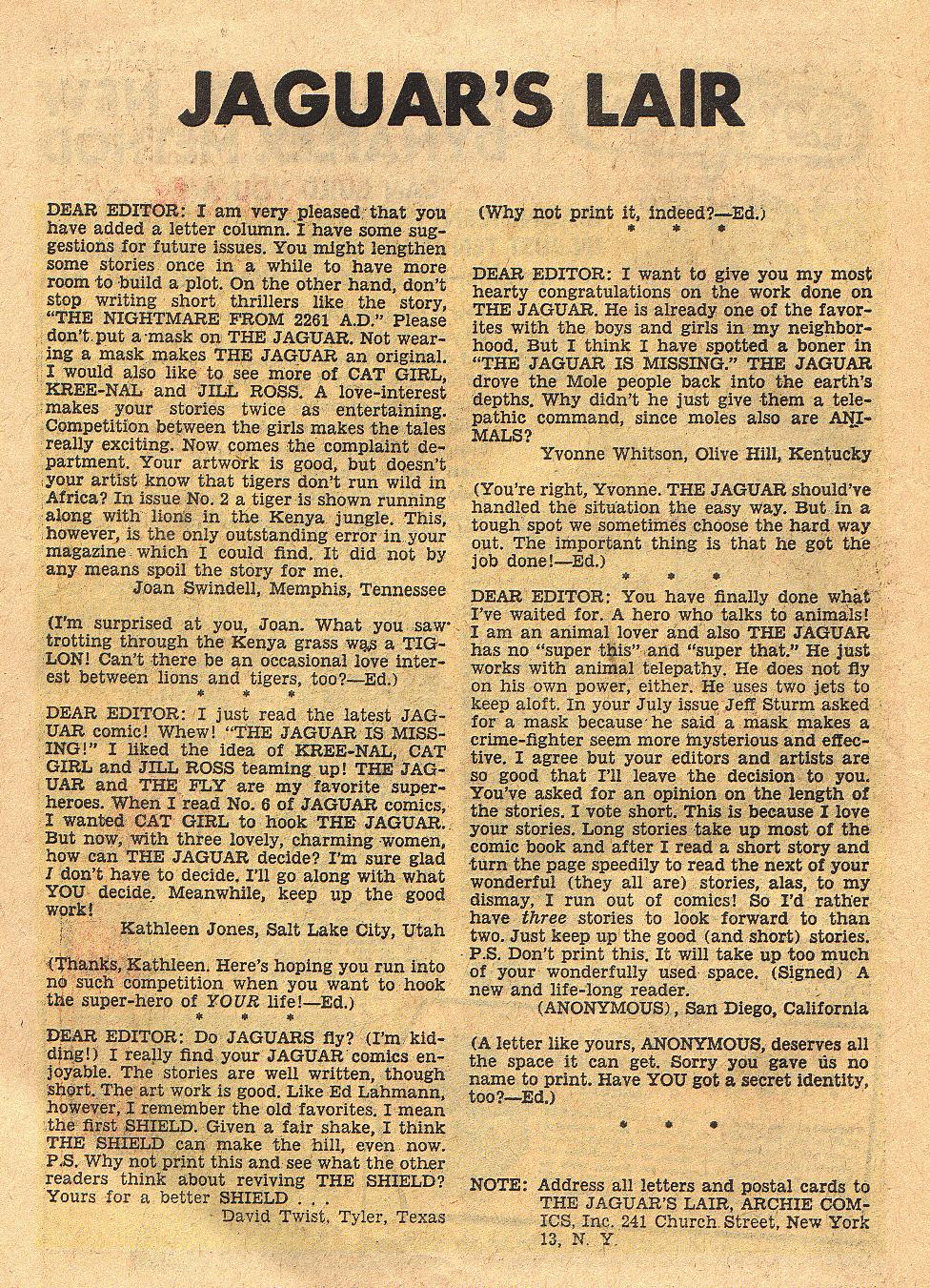 Read online Adventures of the Jaguar comic -  Issue #11 - 26