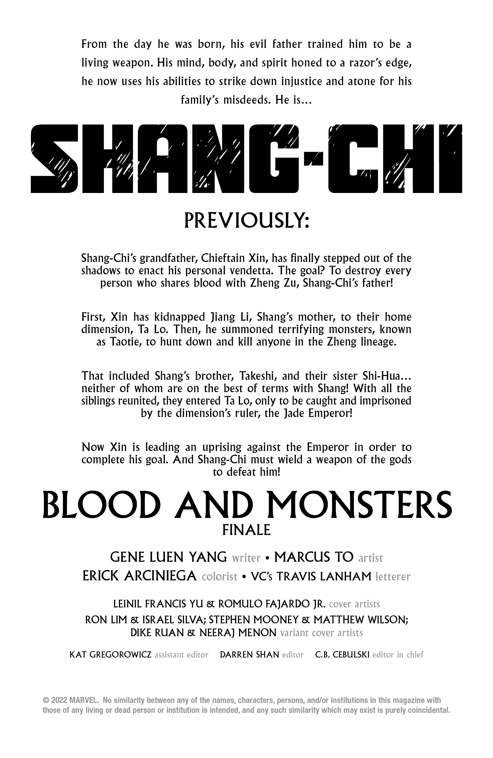 Read online Shang-Chi (2021) comic -  Issue #12 - 2