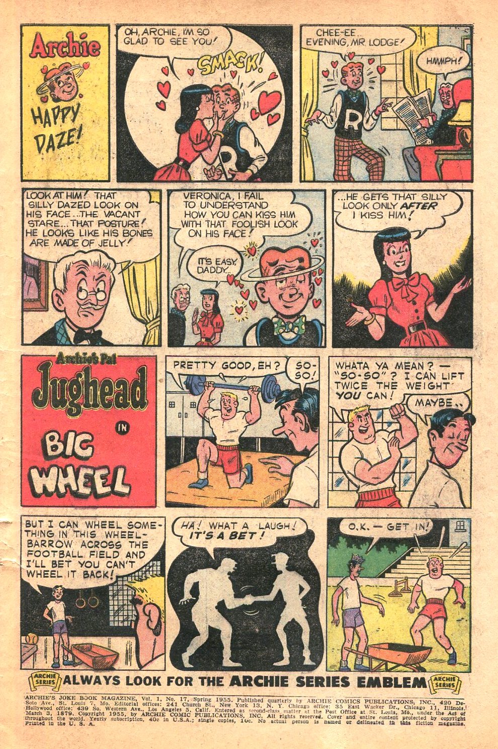 Read online Archie's Joke Book Magazine comic -  Issue #17 - 3