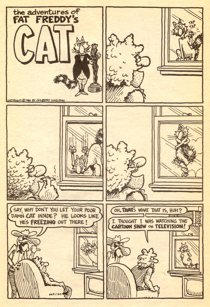Read online Adventures of Fat Freddy's Cat comic -  Issue #5 - 39