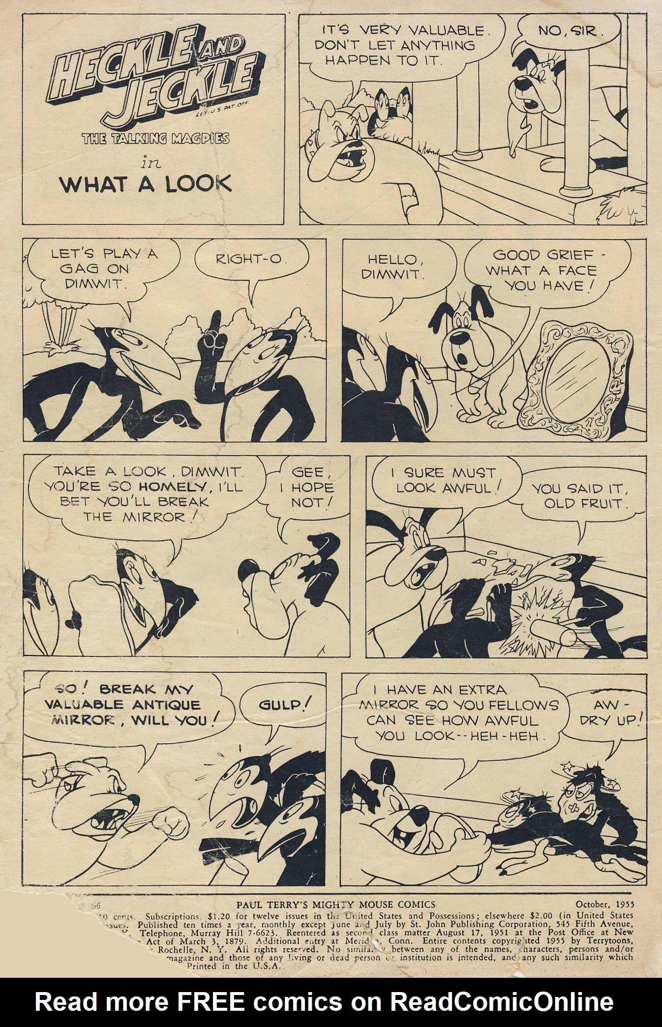 Read online Paul Terry's Mighty Mouse Comics comic -  Issue #66 - 2