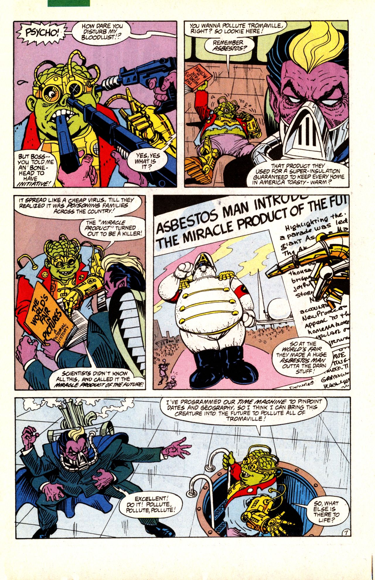 Read online Toxic Crusaders comic -  Issue #7 - 12