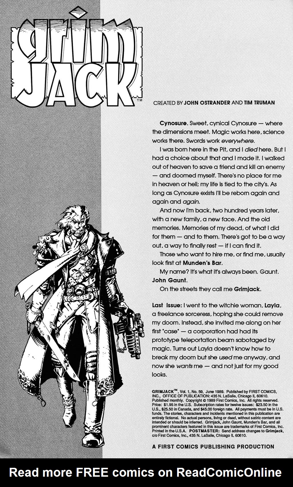 Read online Grimjack comic -  Issue #59 - 2