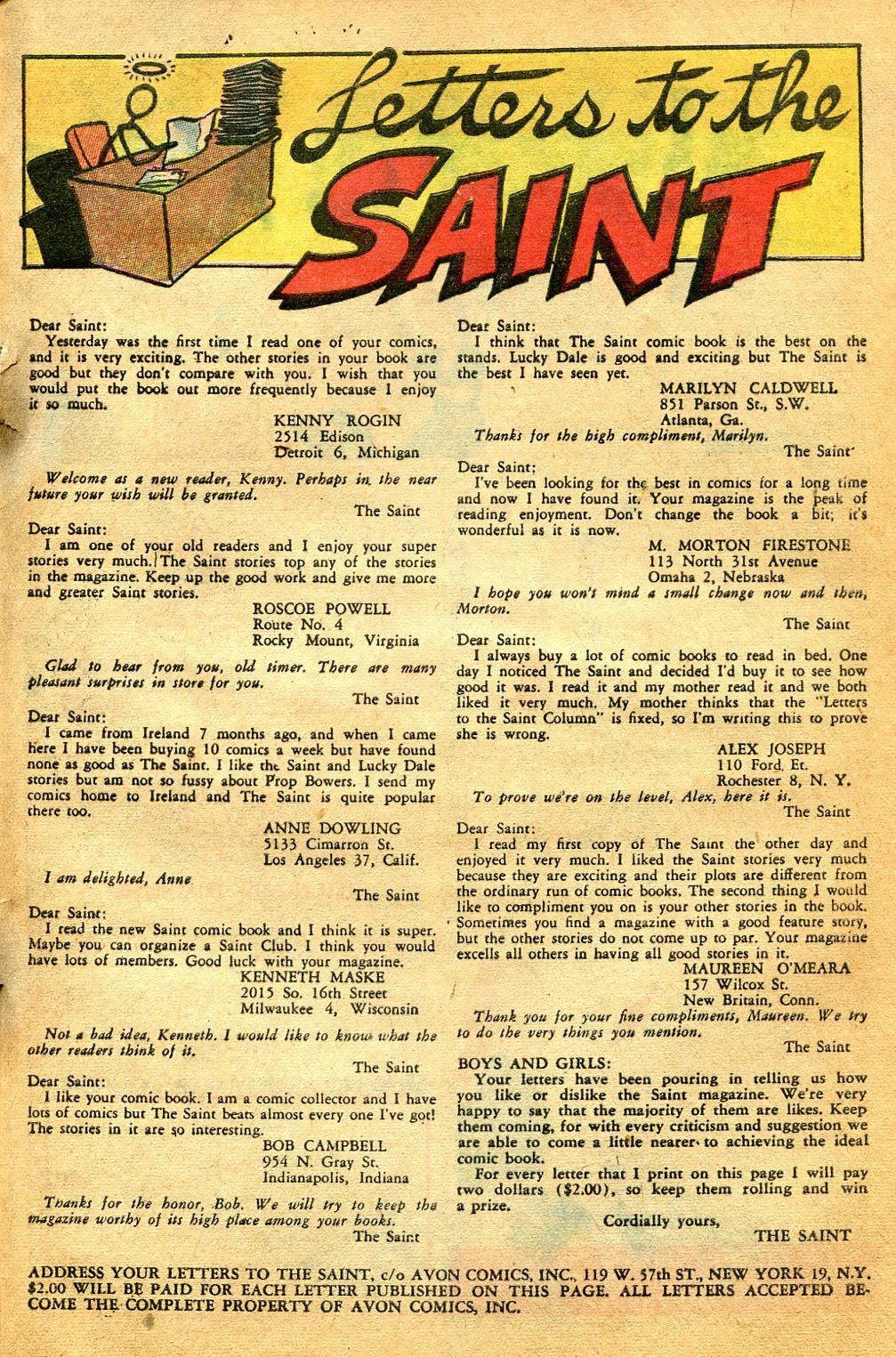 Read online The Saint (1947) comic -  Issue #3 - 33