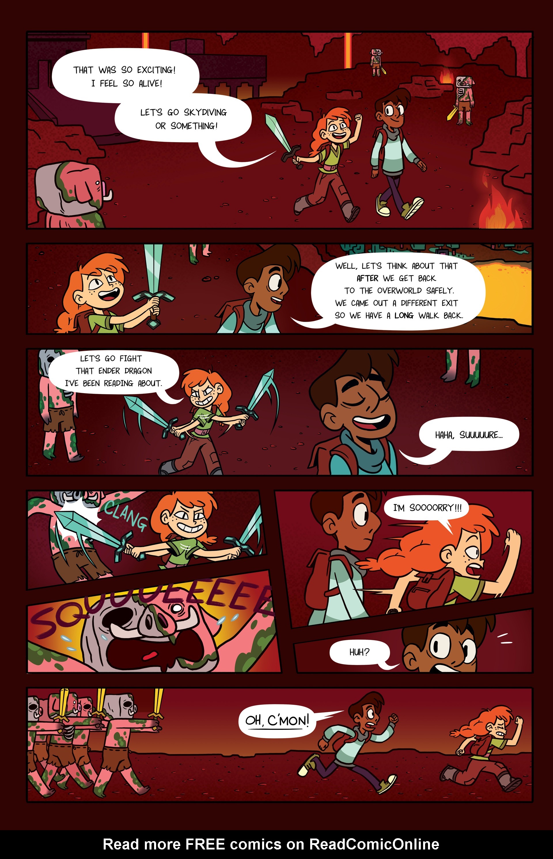 Read online Minecraft: Open World – Into the Nether comic -  Issue # TPB - 58