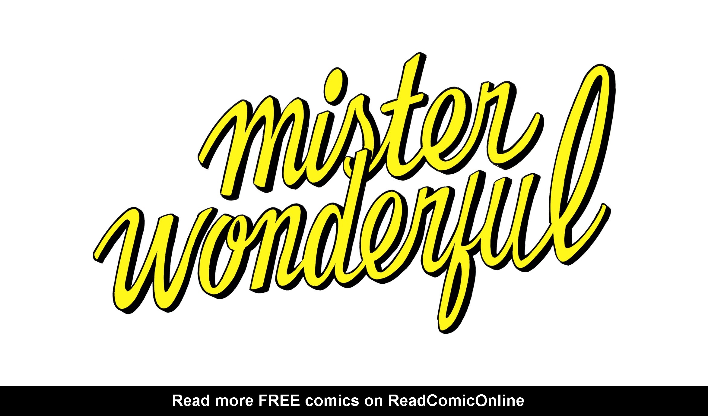 Read online Mister Wonderful: A Love Story comic -  Issue # Full - 5