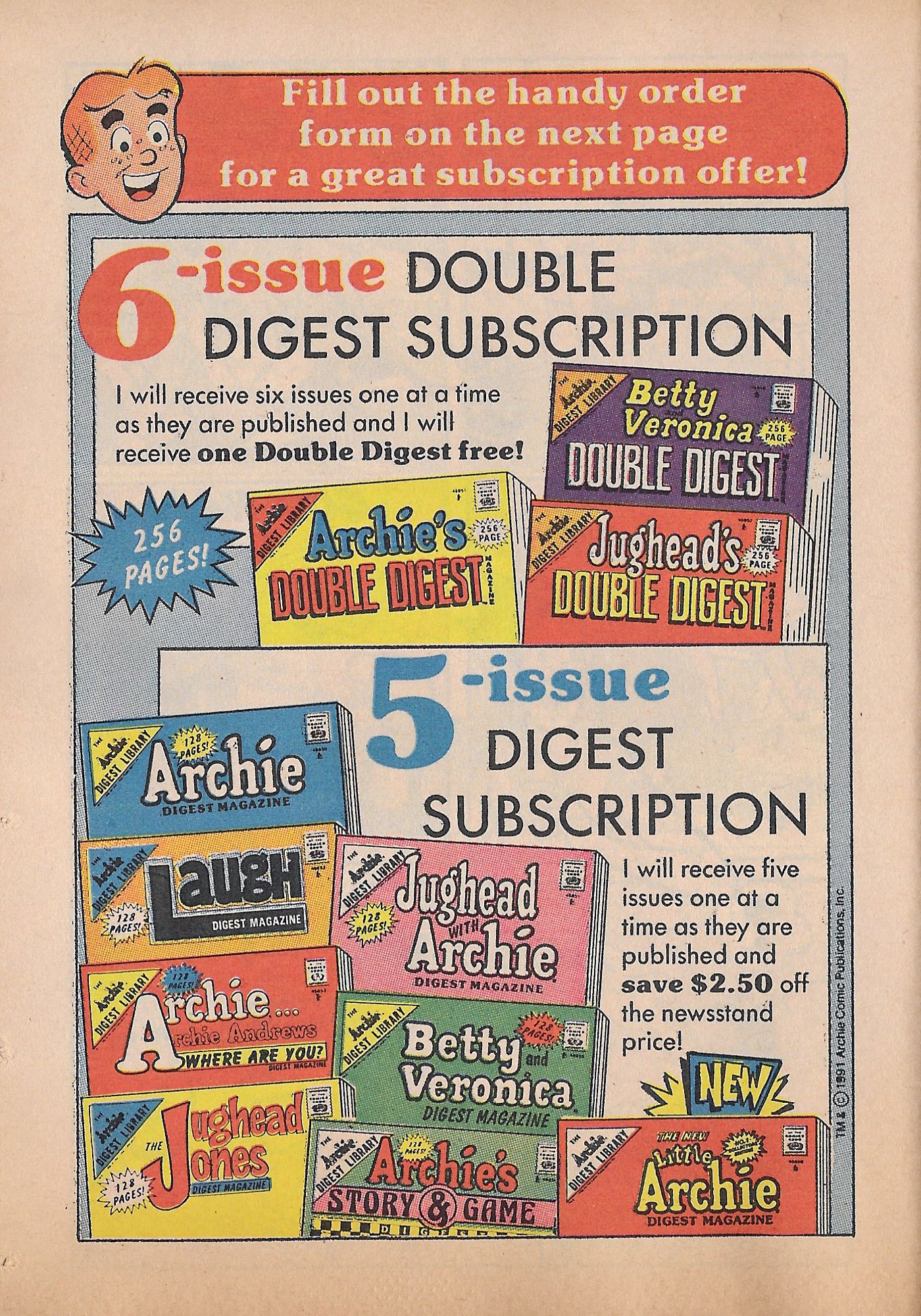 Read online Betty and Veronica Digest Magazine comic -  Issue #51 - 51
