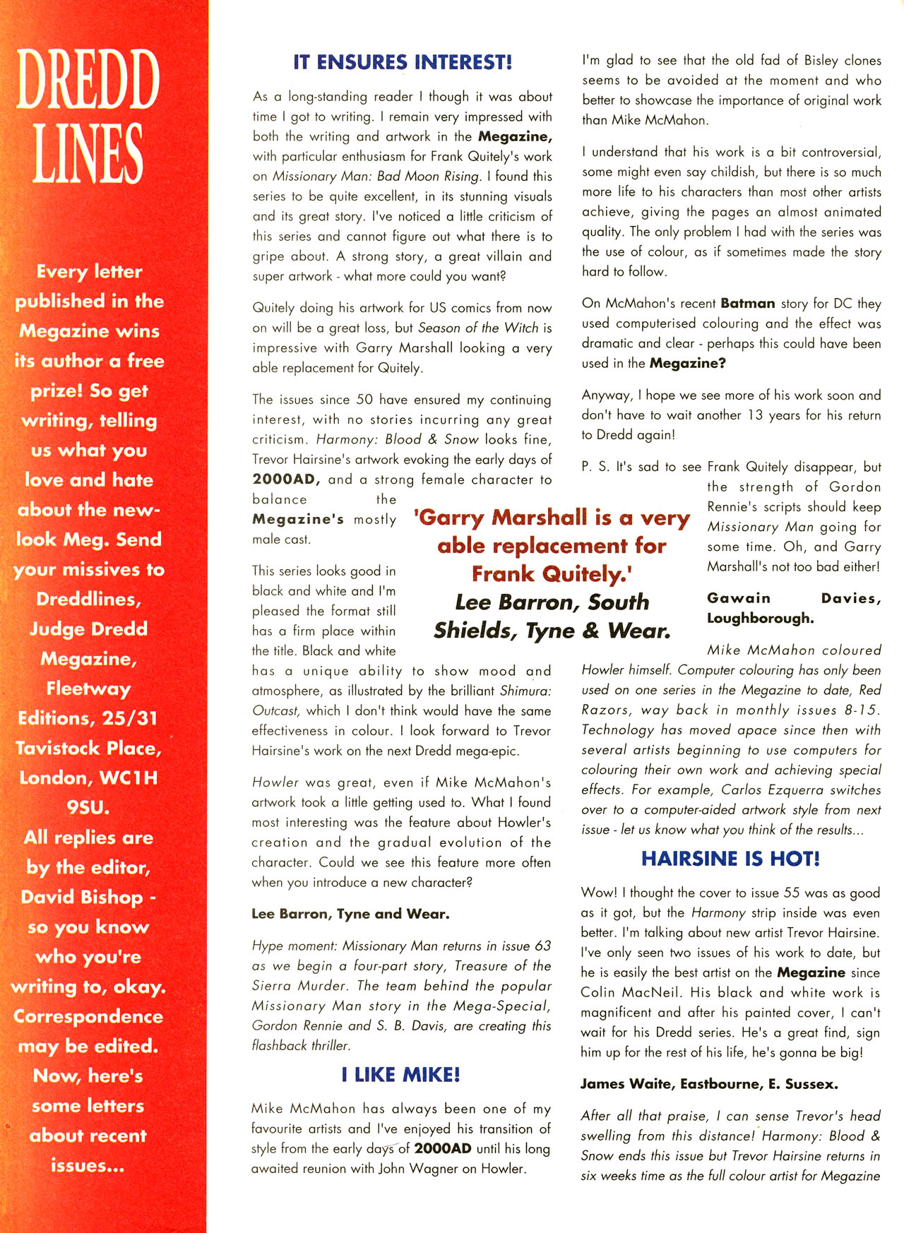 Read online Judge Dredd: The Megazine (vol. 2) comic -  Issue #60 - 40