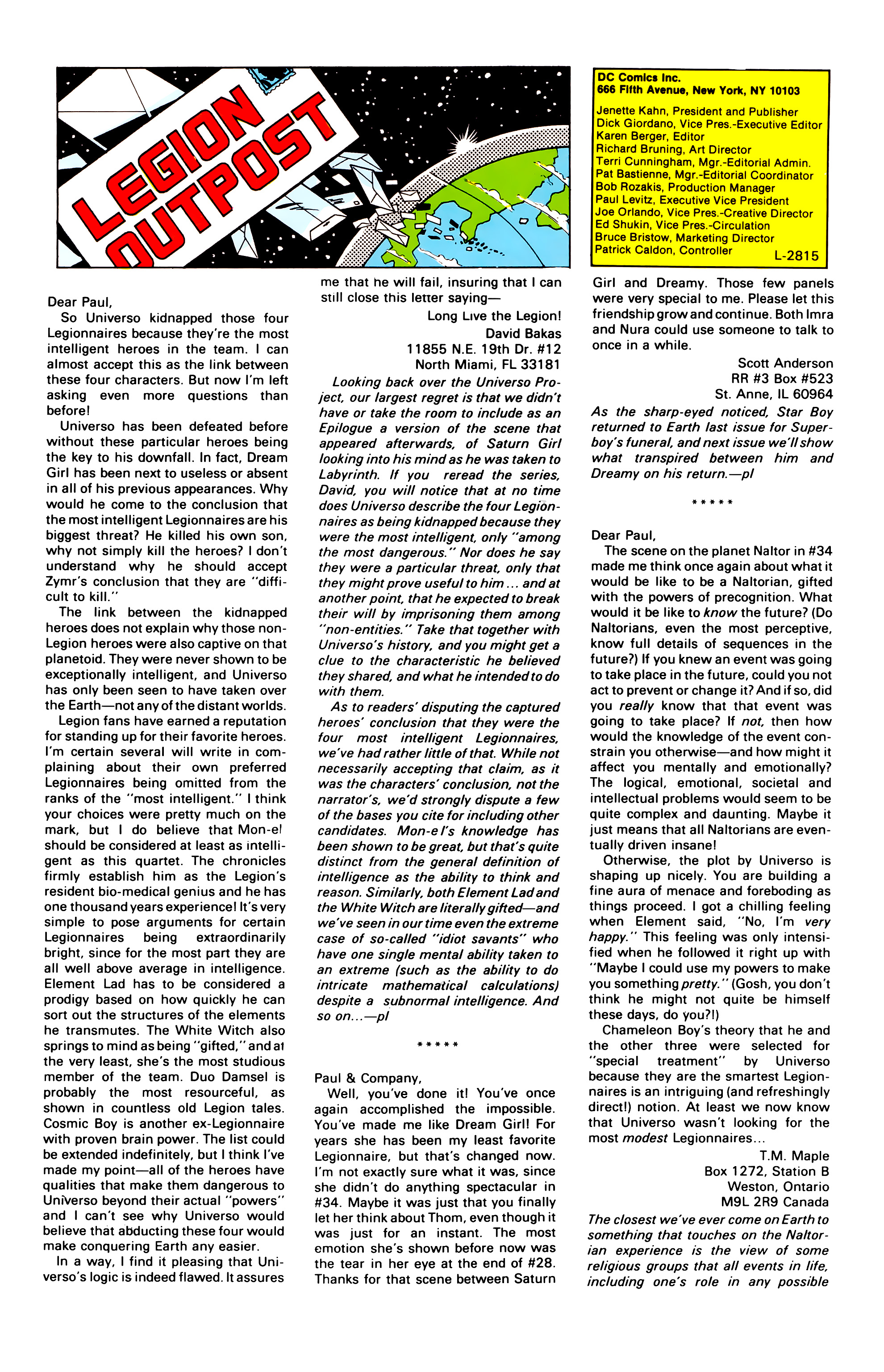 Read online Legion of Super-Heroes (1984) comic -  Issue #39 - 29