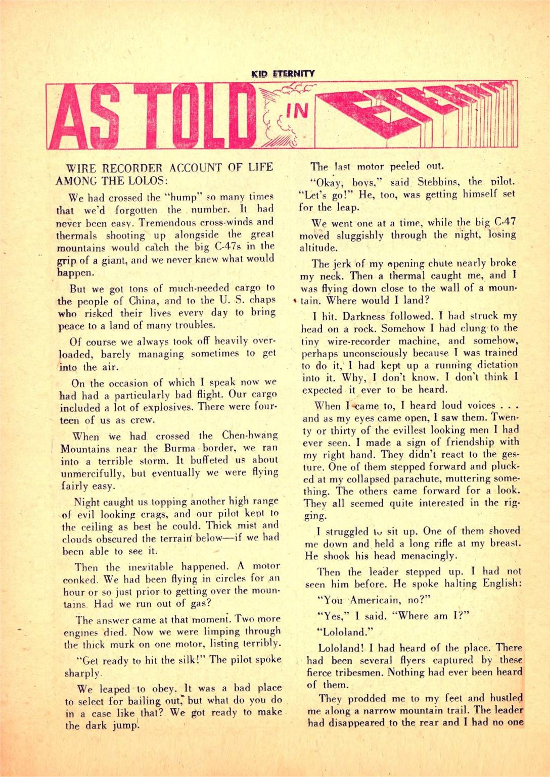 Read online Kid Eternity (1946) comic -  Issue #7 - 34