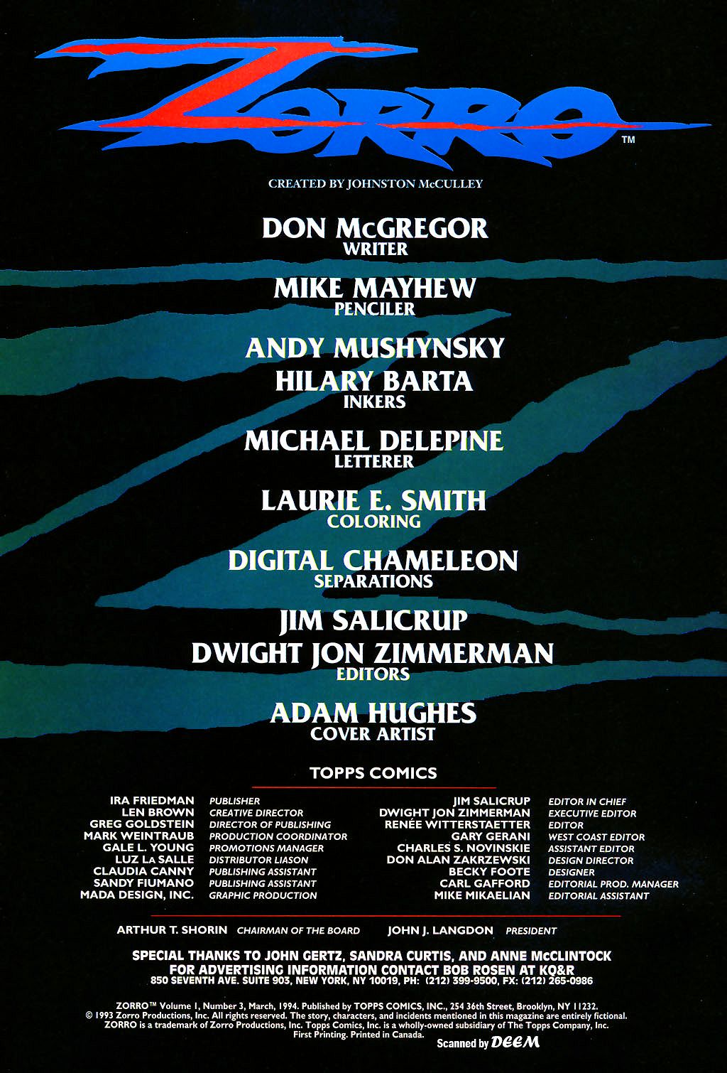 Read online Zorro (1993) comic -  Issue #3 - 2