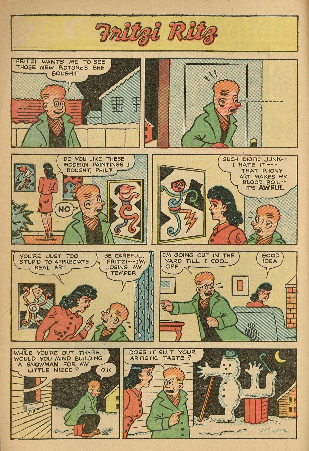 Read online Fritzi Ritz (1948) comic -  Issue #4 - 10