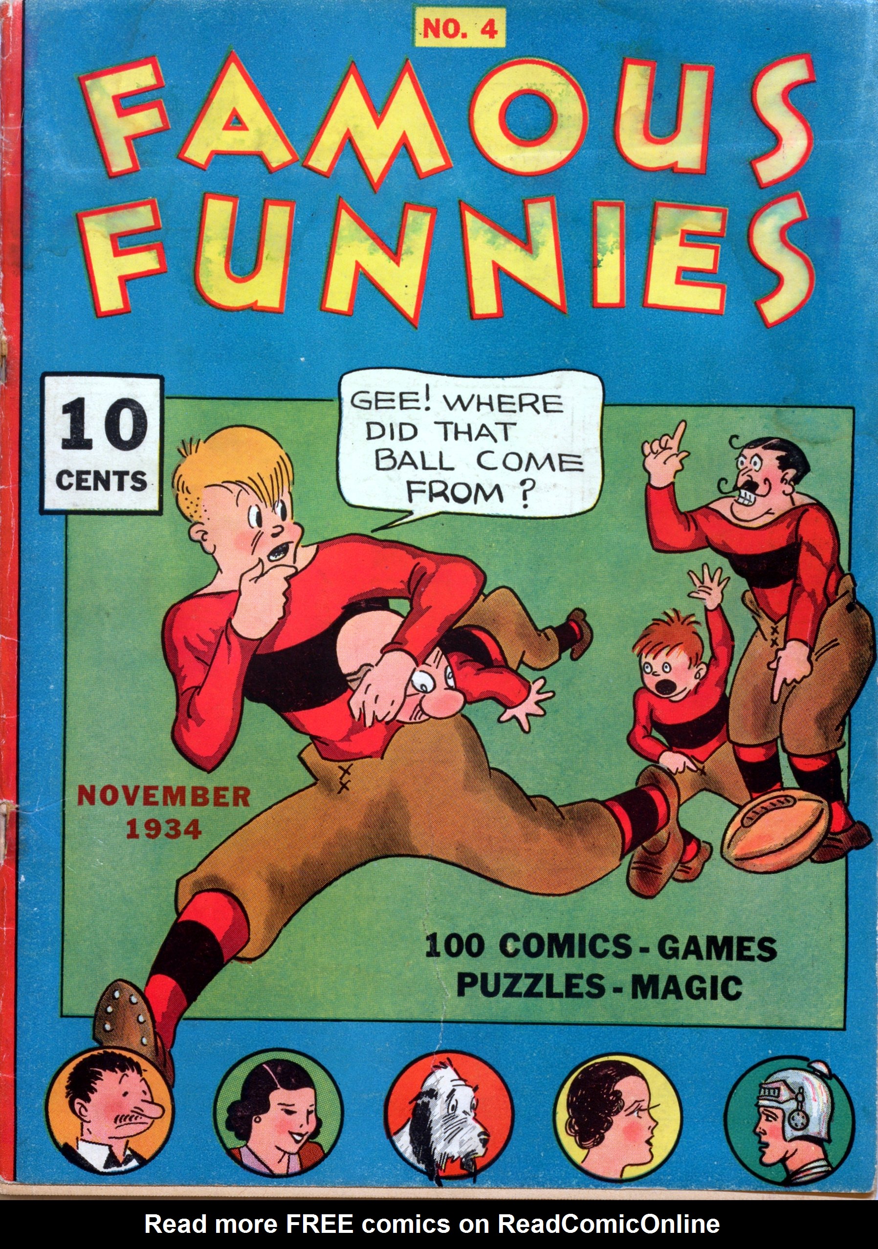 Read online Famous Funnies comic -  Issue #4 - 1