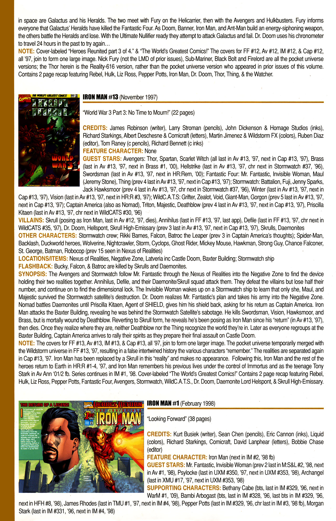 Read online Official Index to the Marvel Universe comic -  Issue #10 - 26
