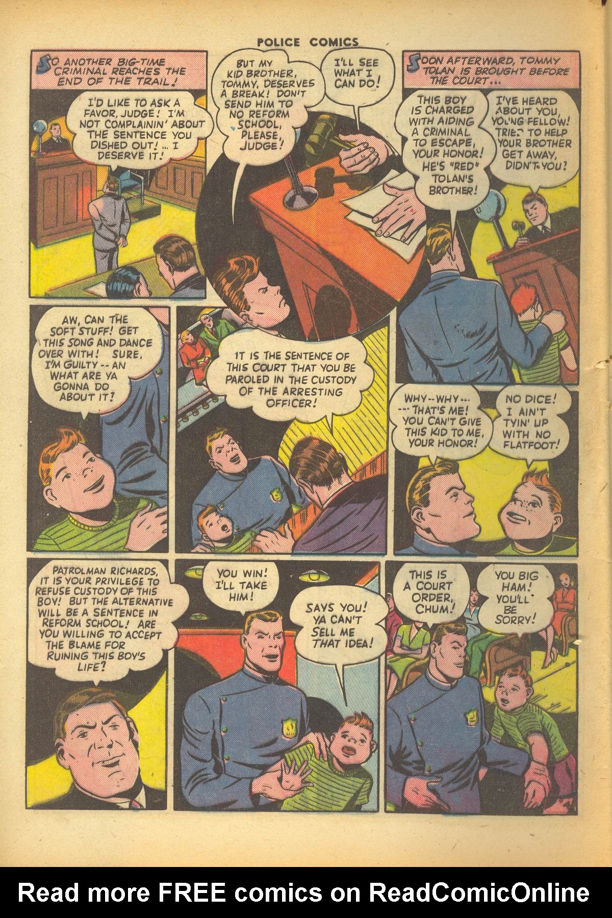 Read online Police Comics comic -  Issue #28 - 52