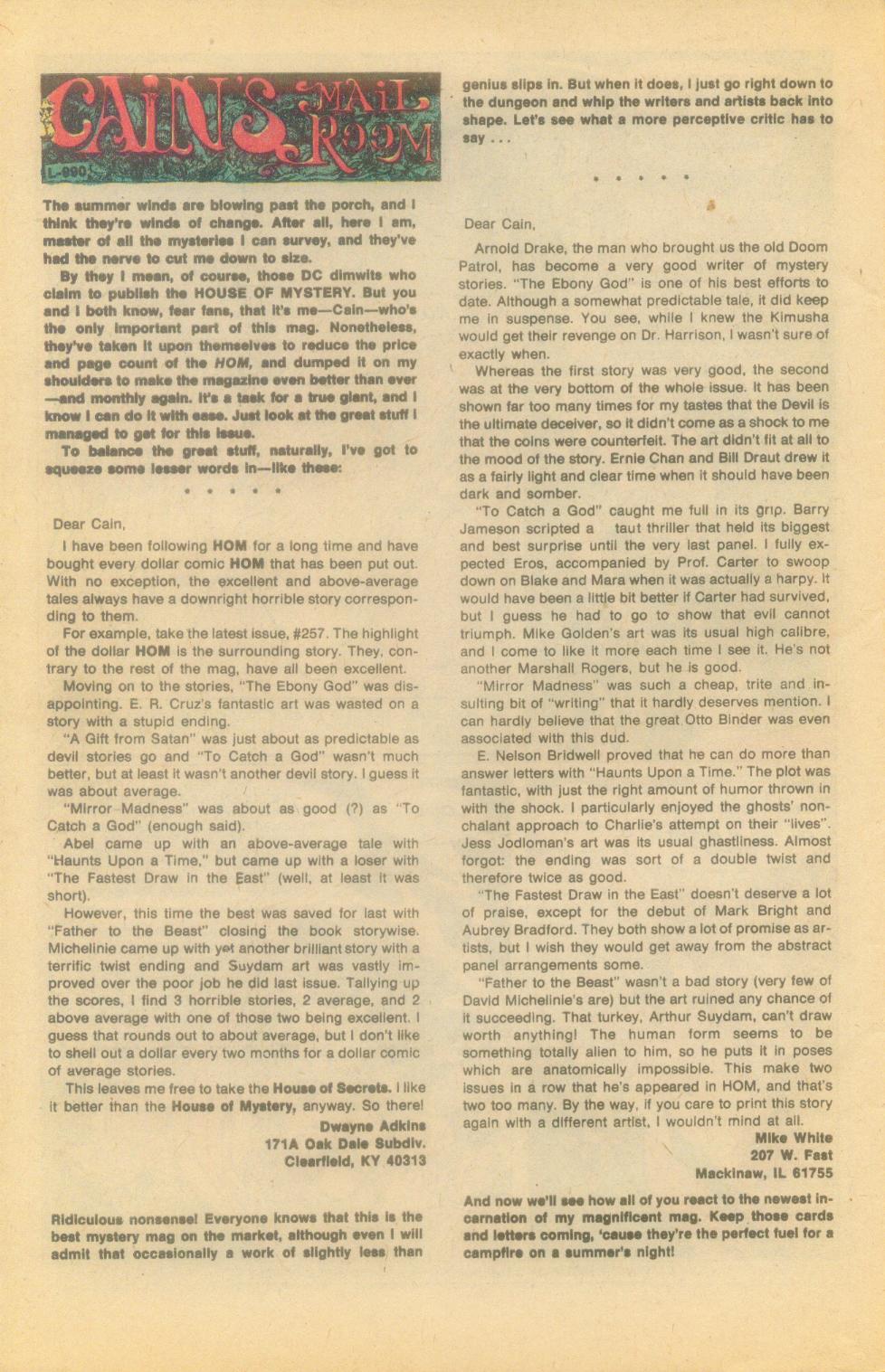 Read online House of Mystery (1951) comic -  Issue #260 - 41