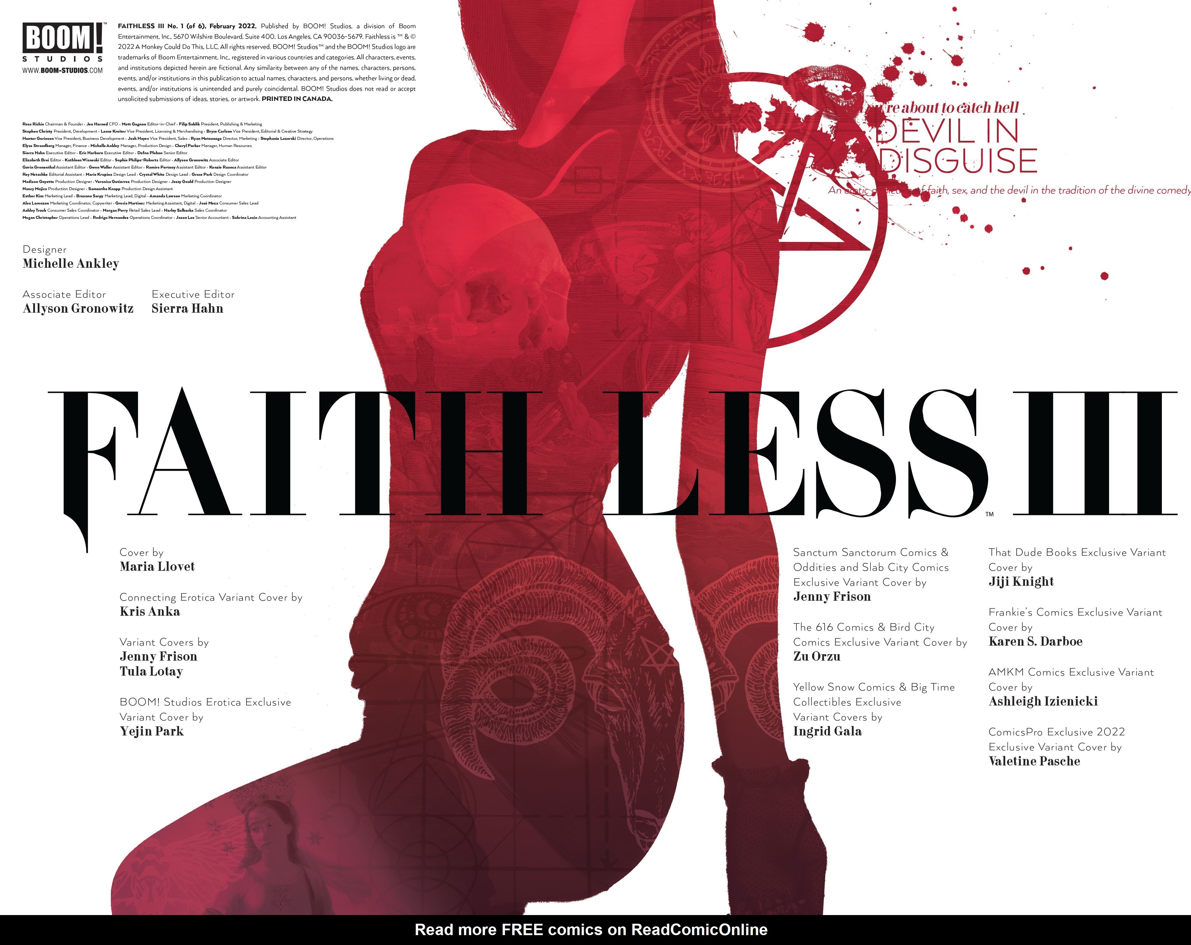 Read online Faithless III comic -  Issue #1 - 2