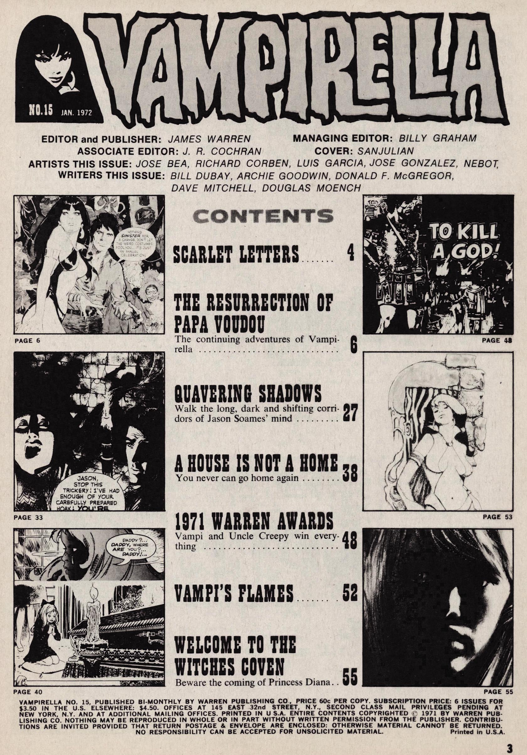 Read online Vampirella (1969) comic -  Issue #15 - 3