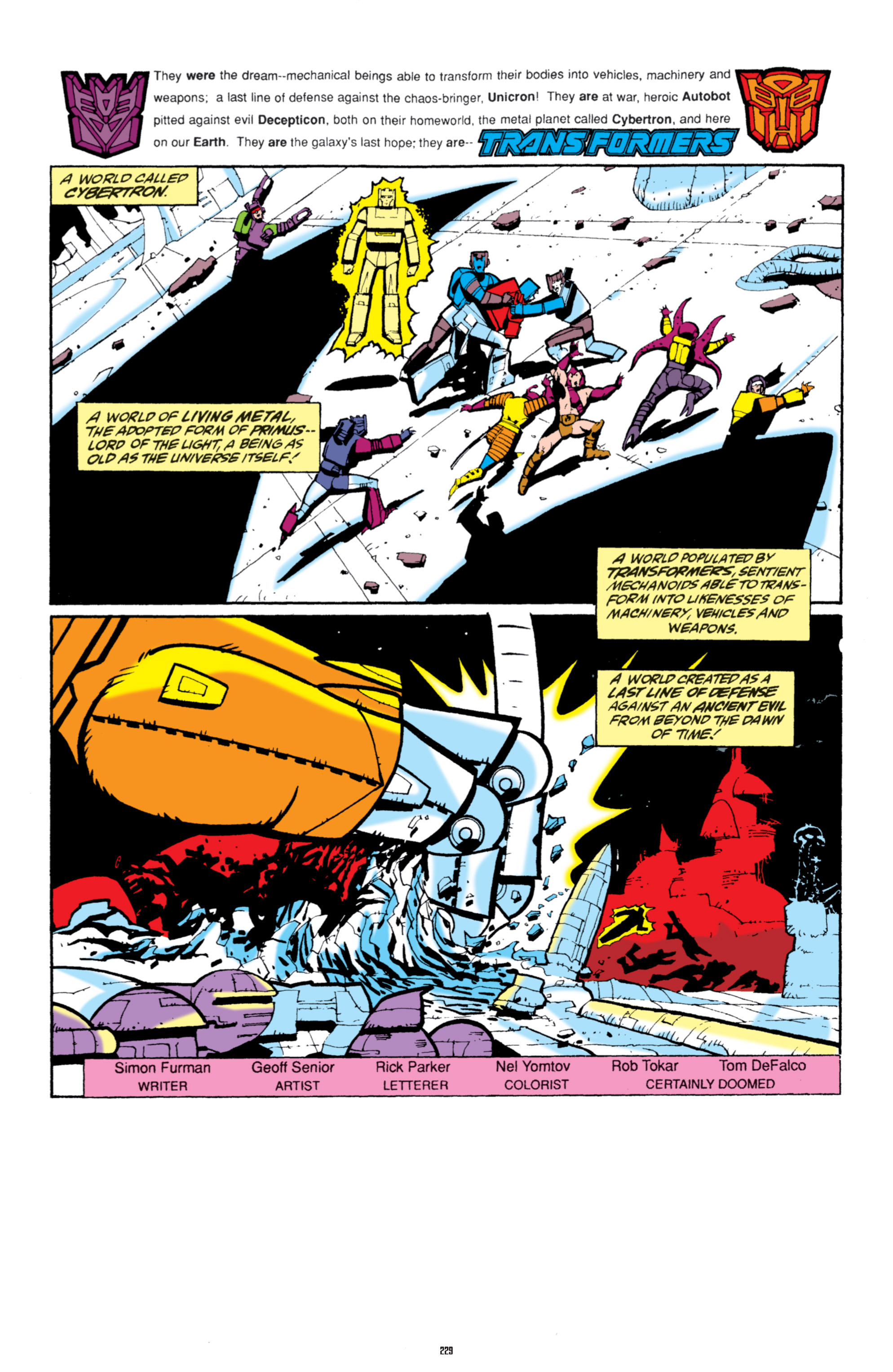 Read online The Transformers Classics comic -  Issue # TPB 6 - 227
