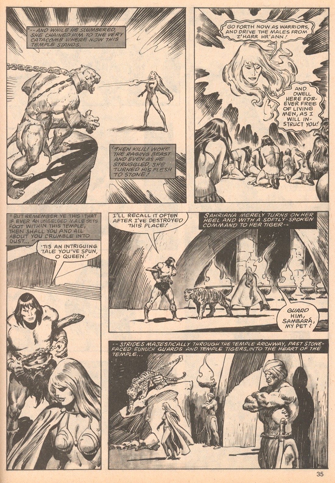 Read online The Savage Sword Of Conan comic -  Issue #62 - 35