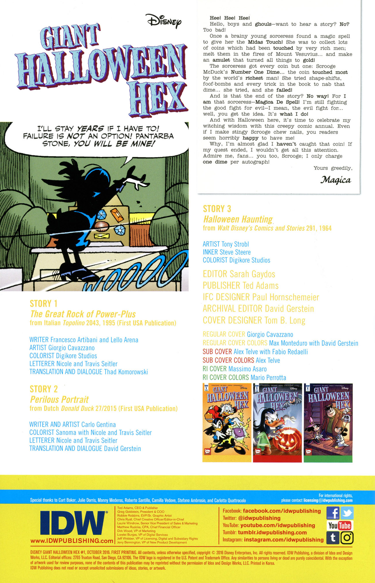 Read online Disney Giant Halloween Hex comic -  Issue # Full - 2