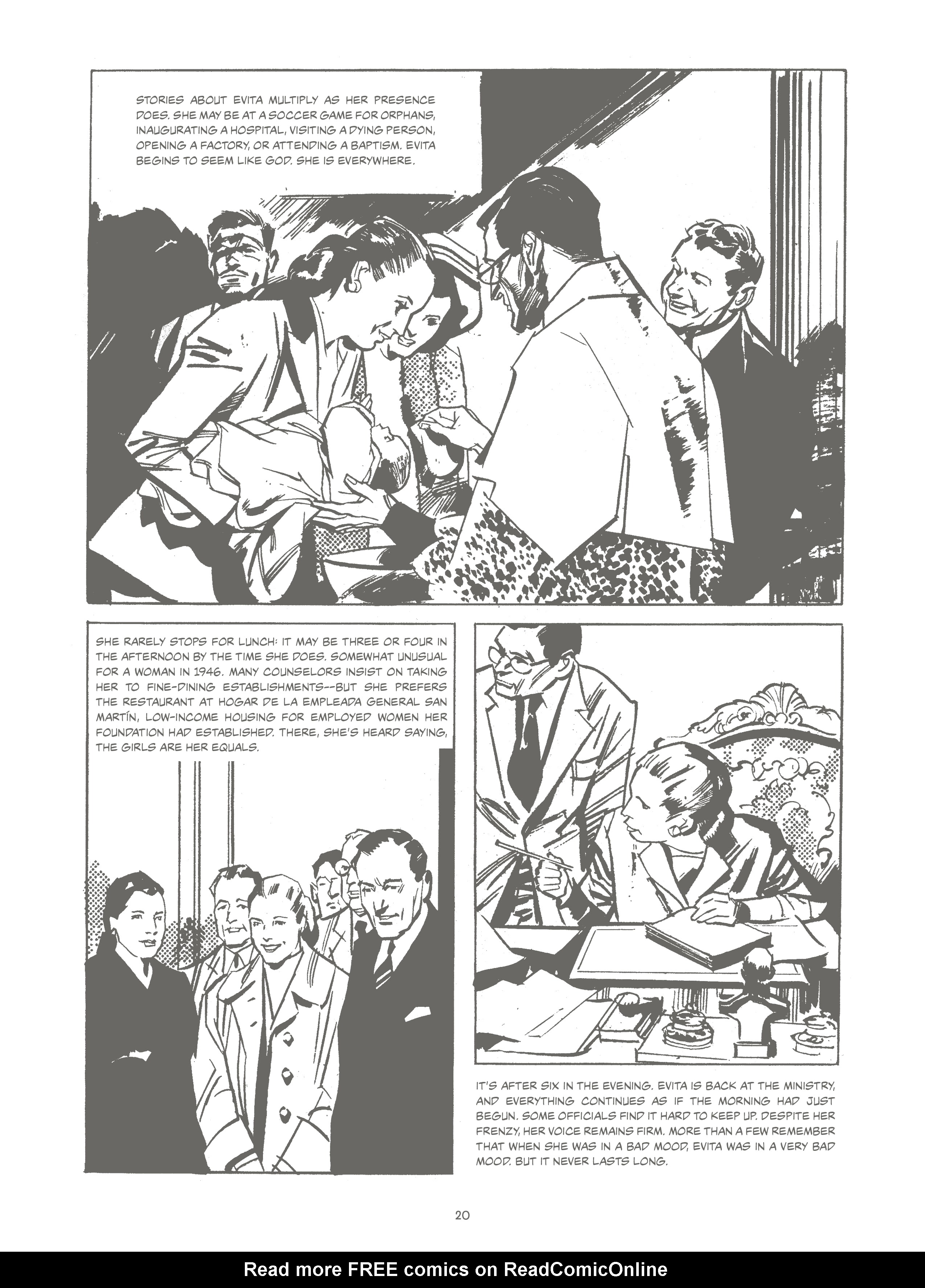 Read online Evita, the Life and Work of Eva Perón comic -  Issue # TPB - 25