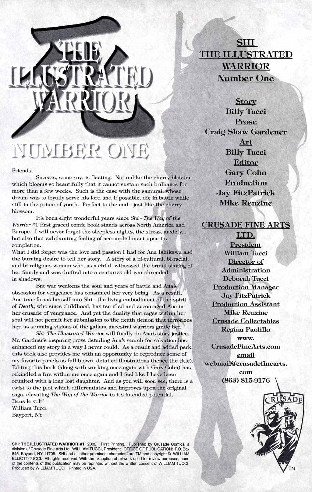 Read online Shi: The Illustrated Warrior comic -  Issue #1 - 2