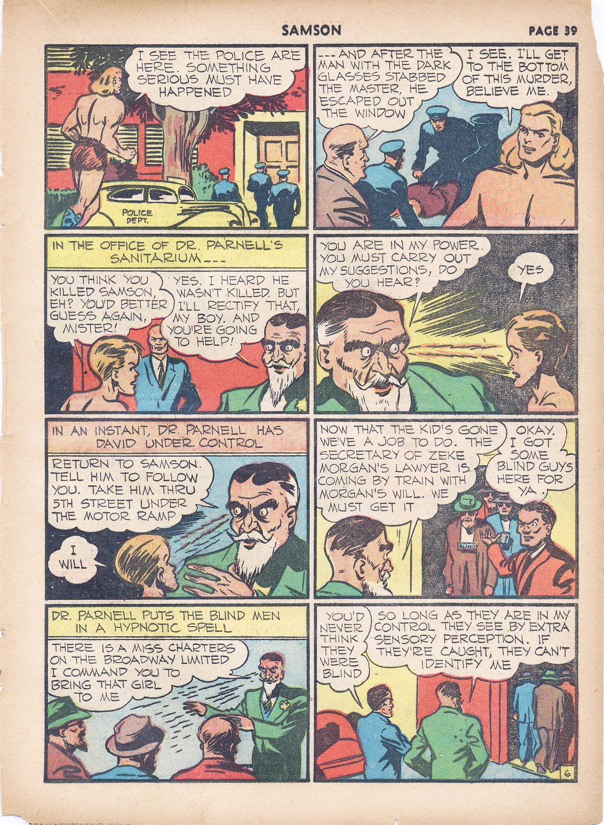 Read online Samson (1940) comic -  Issue #4 - 40
