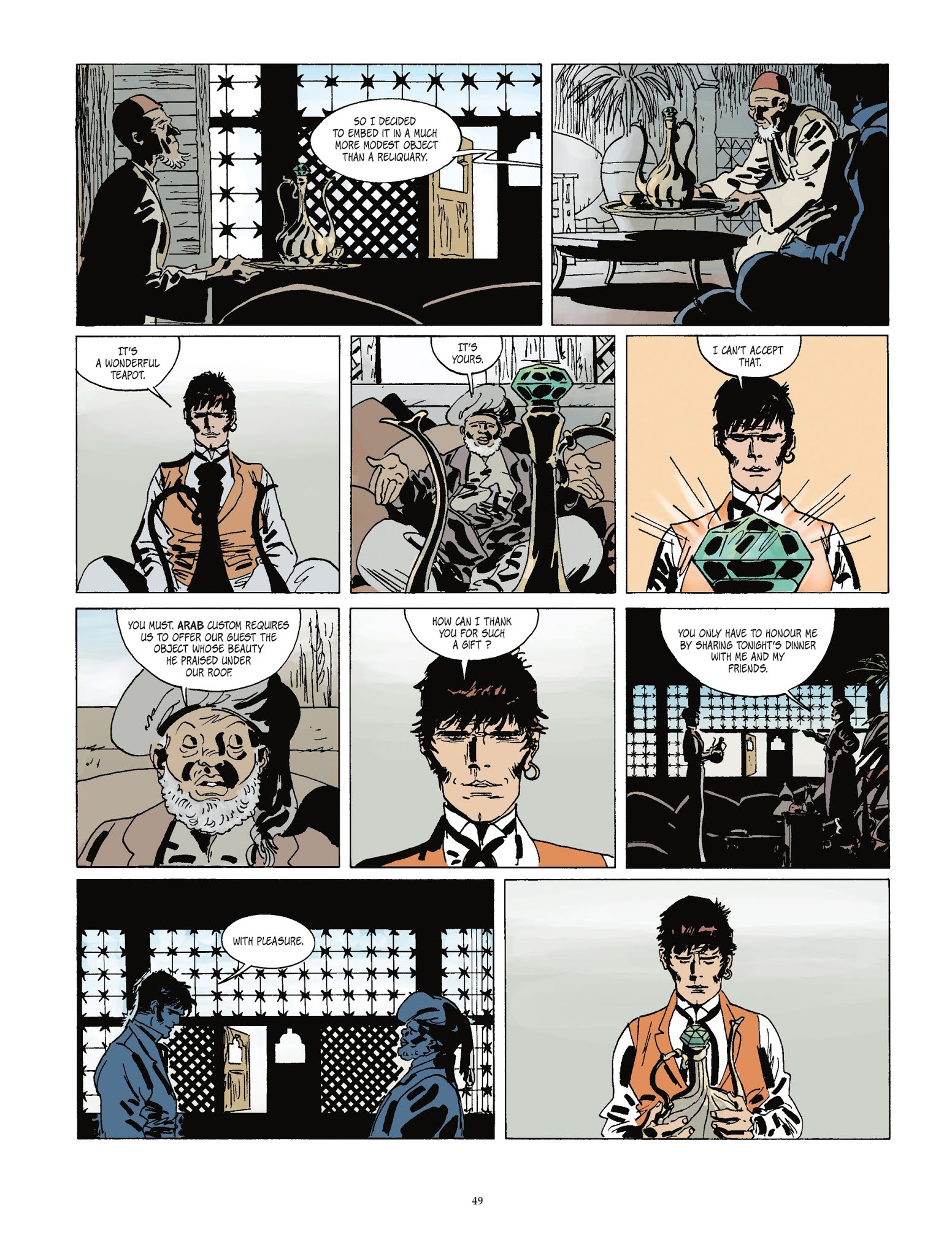 Read online Corto Maltese [GER] comic -  Issue #16 - 49