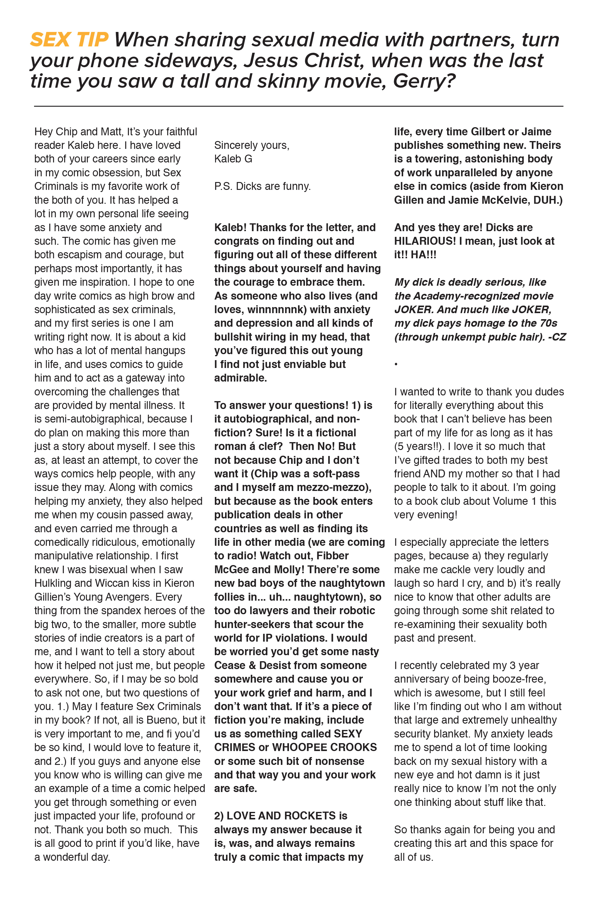 Read online Sex Criminals comic -  Issue #27 - 29