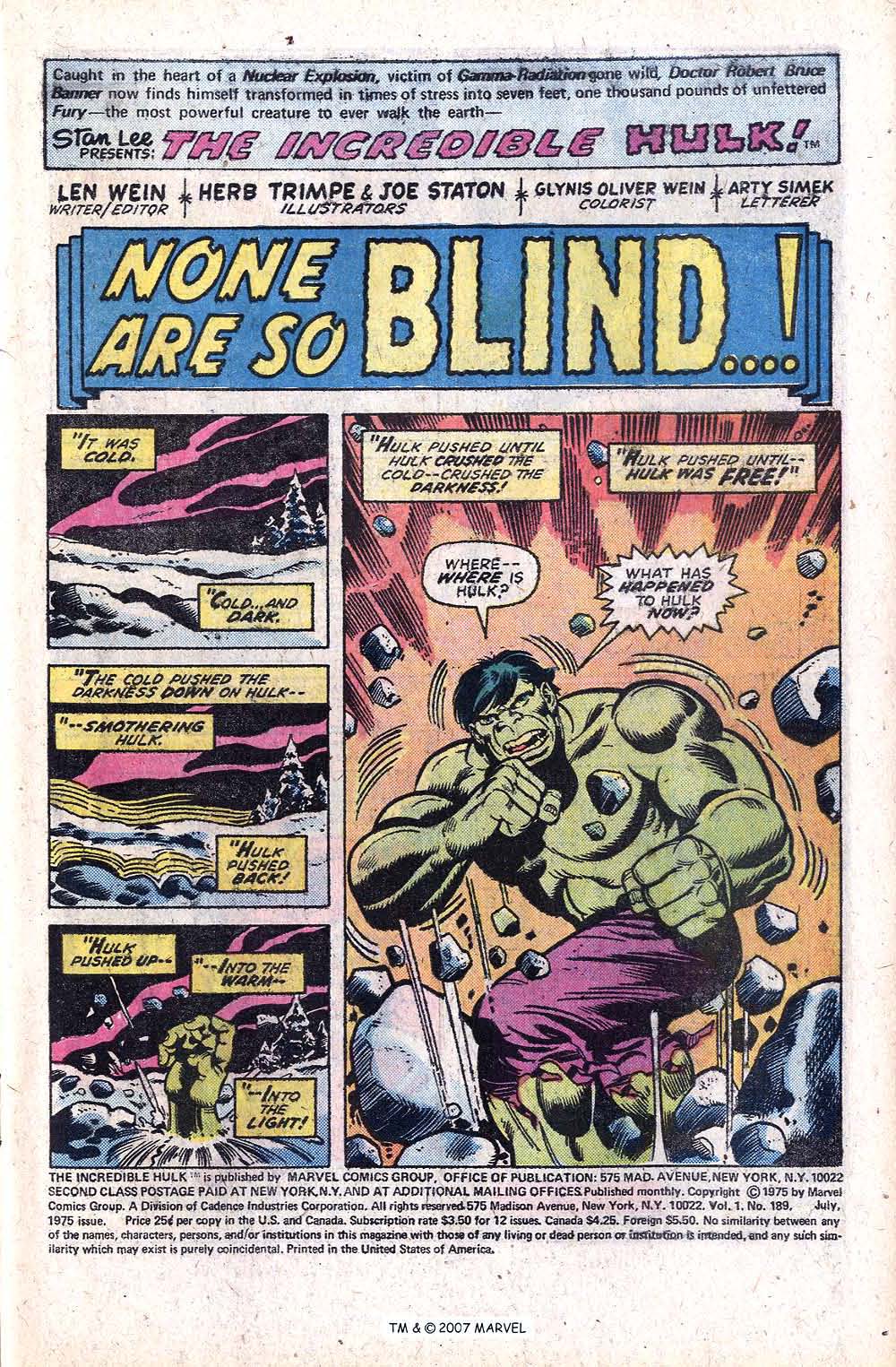 Read online The Incredible Hulk (1968) comic -  Issue #189 - 3