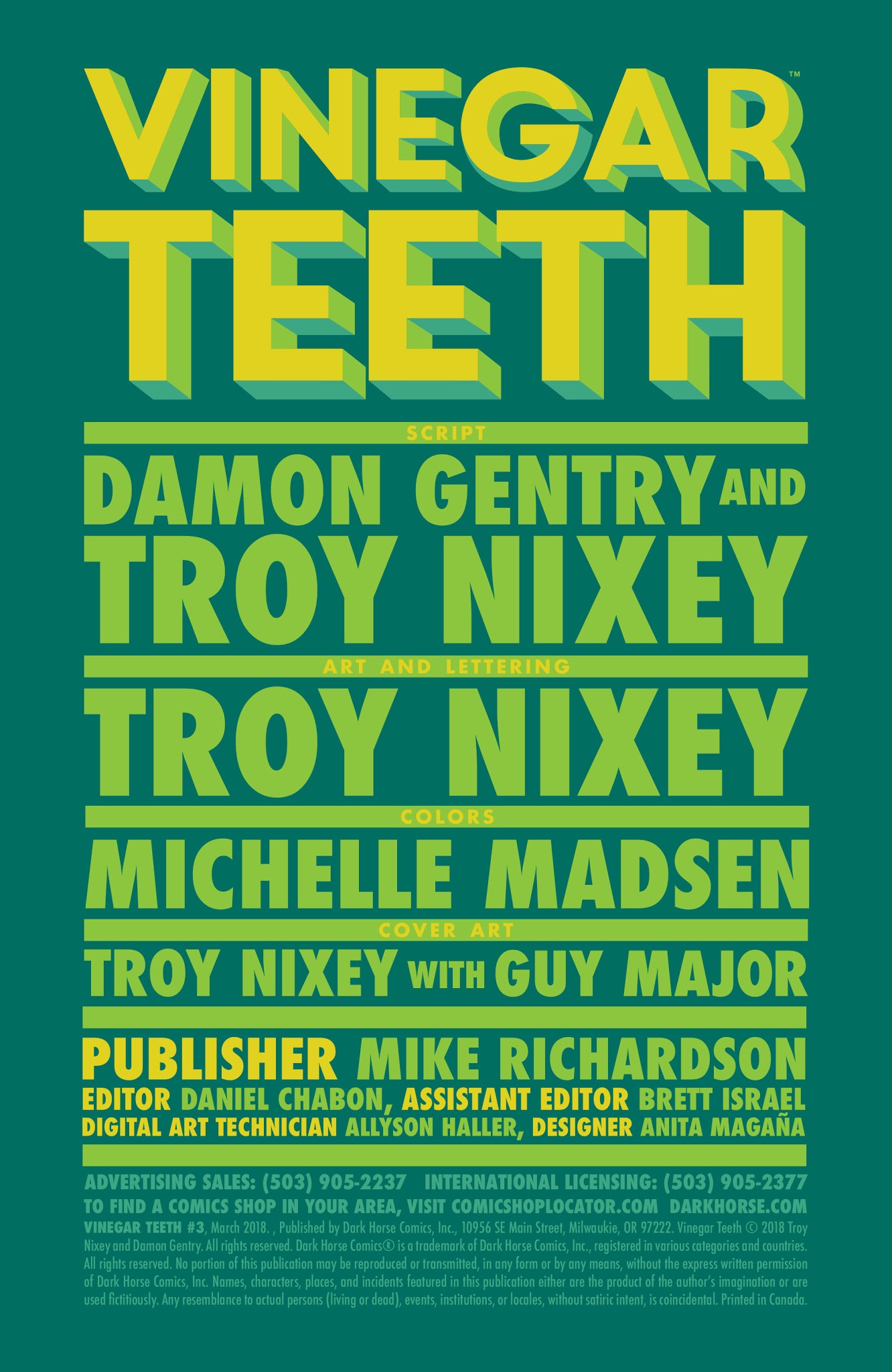 Read online Vinegar Teeth comic -  Issue #3 - 2