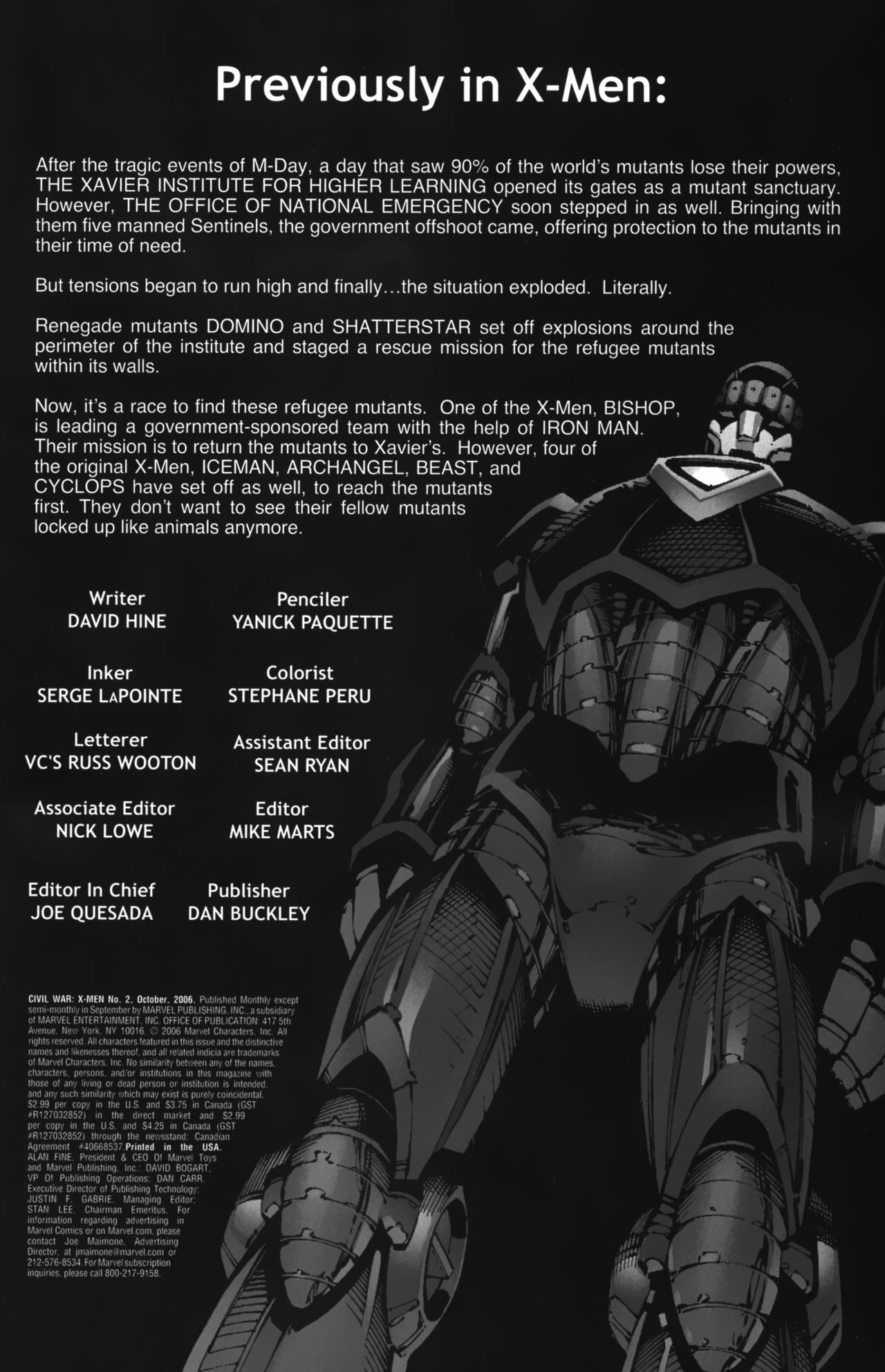 Read online Civil War: X-Men comic -  Issue #2 - 2