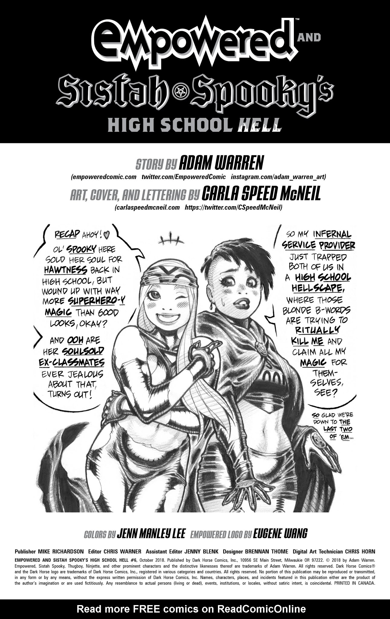 Read online Empowered And Sistah Spooky's High School Hell comic -  Issue #6 - 2