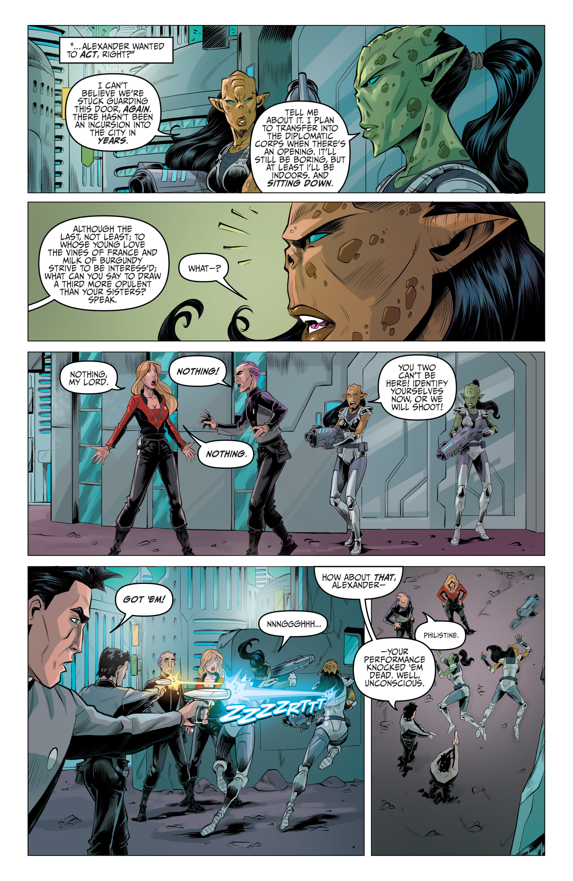 Read online Galaxy Quest: The Journey Continues comic -  Issue #4 - 14