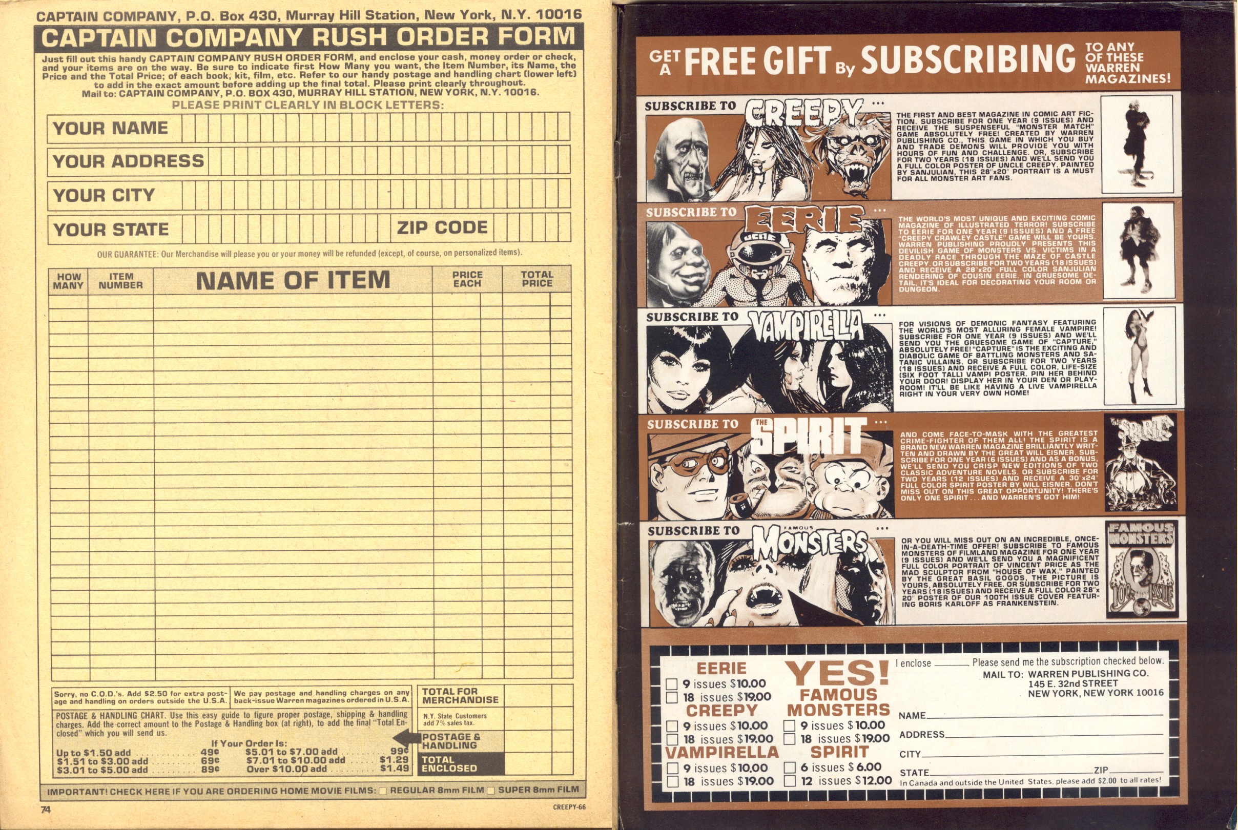 Read online Creepy (1964) comic -  Issue #66 - 68