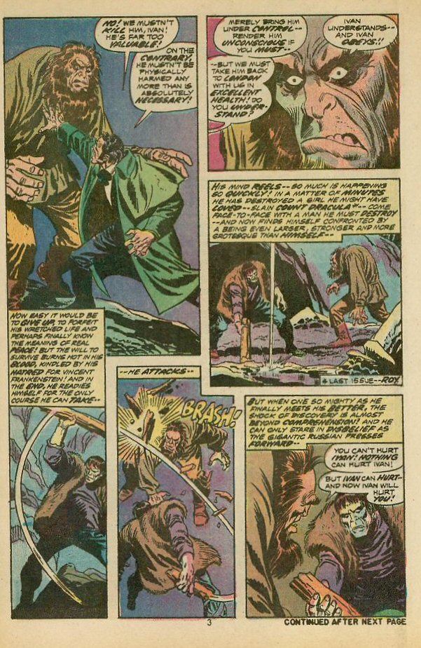 Read online Frankenstein (1973) comic -  Issue #10 - 4