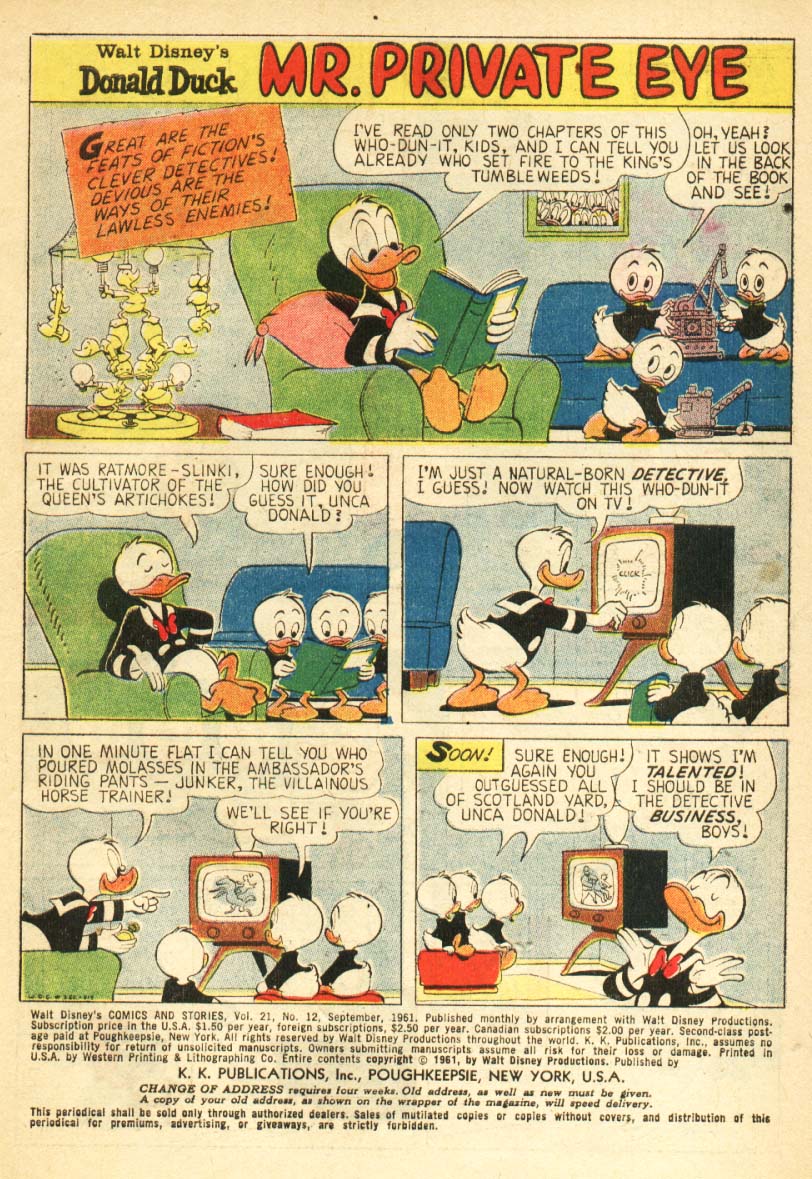 Read online Walt Disney's Comics and Stories comic -  Issue #252 - 3